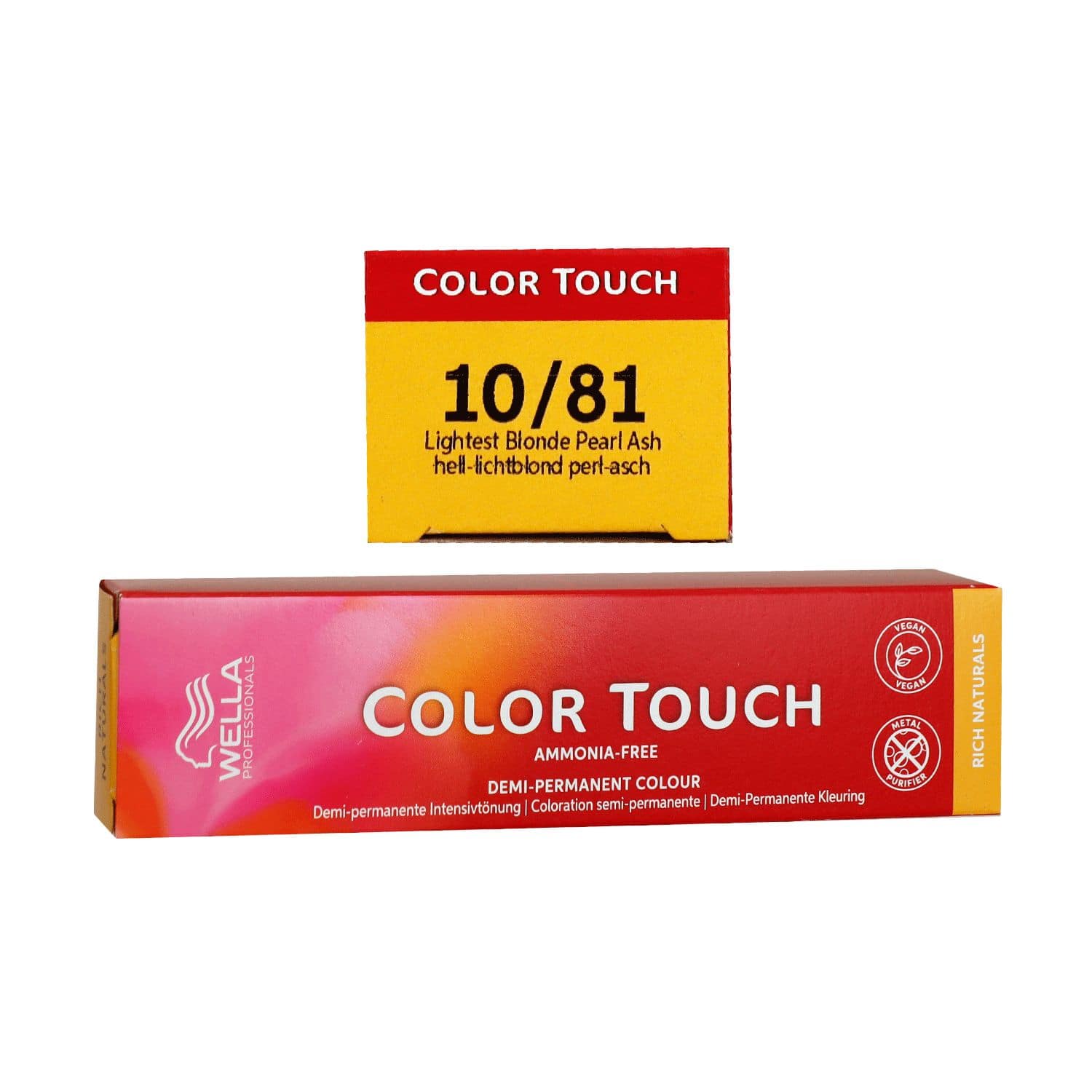 Wella Color Touch Rich Naturals 60 ml 10/81 hell lichtblond pearl asch