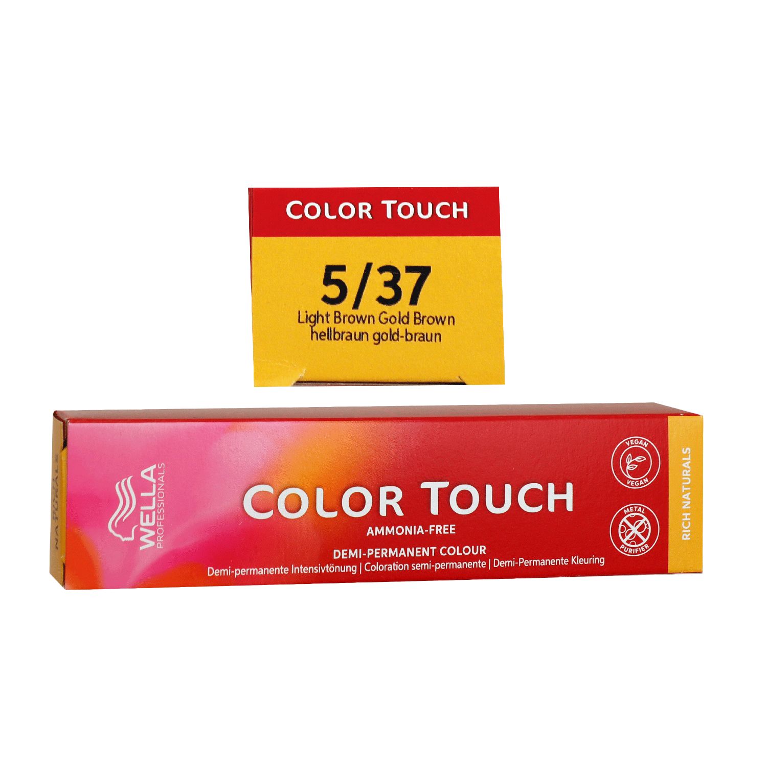 Wella Color Touch Rich Naturals 60 ml 5/37 hellbraun gold braun