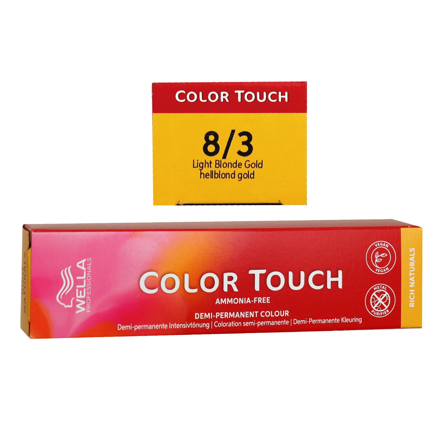 Wella Color Touch Rich Naturals 60 ml 8/3 hellblond gold
