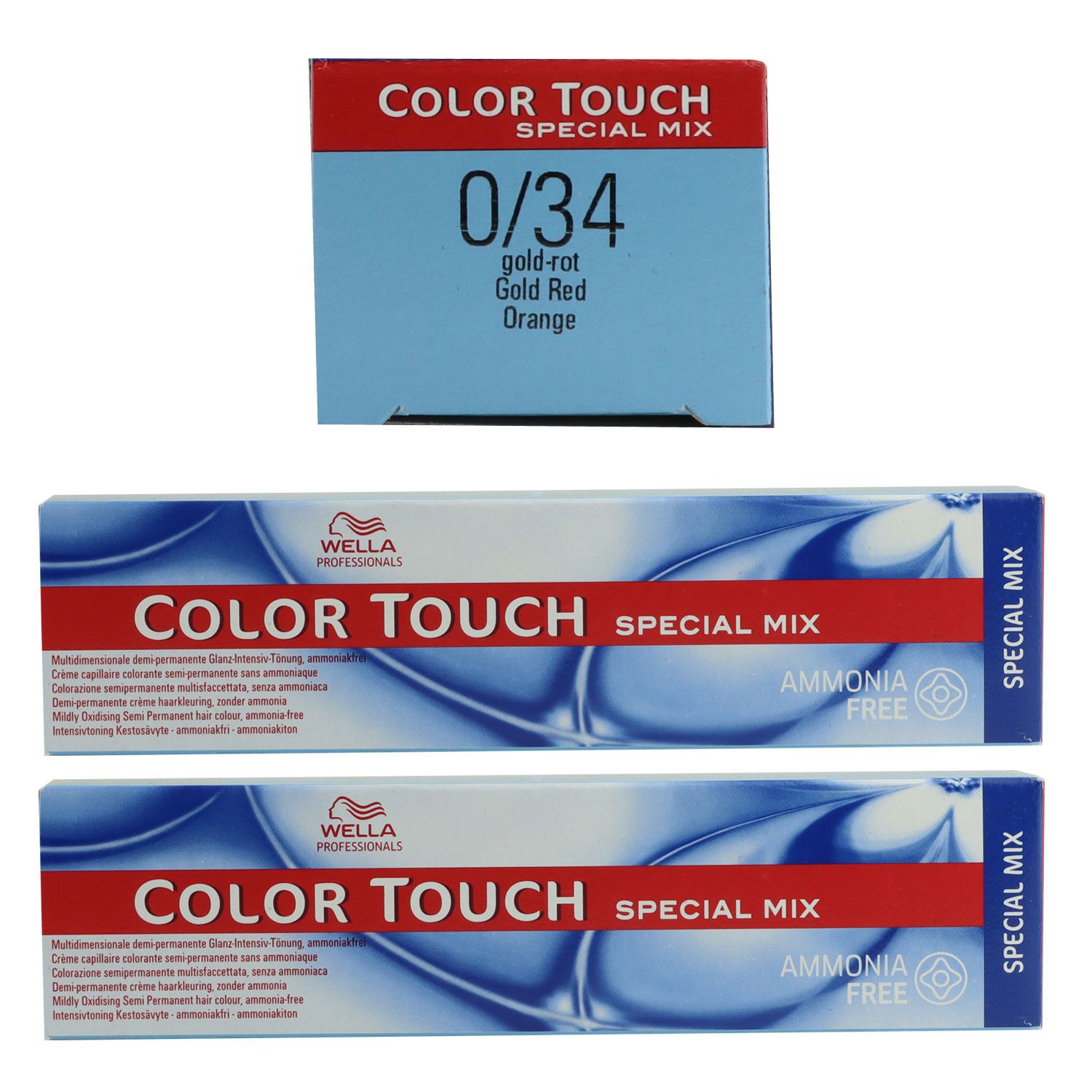 Wella Color Touch Special Mix 2 x 60 ml 0/34 gold rot Set