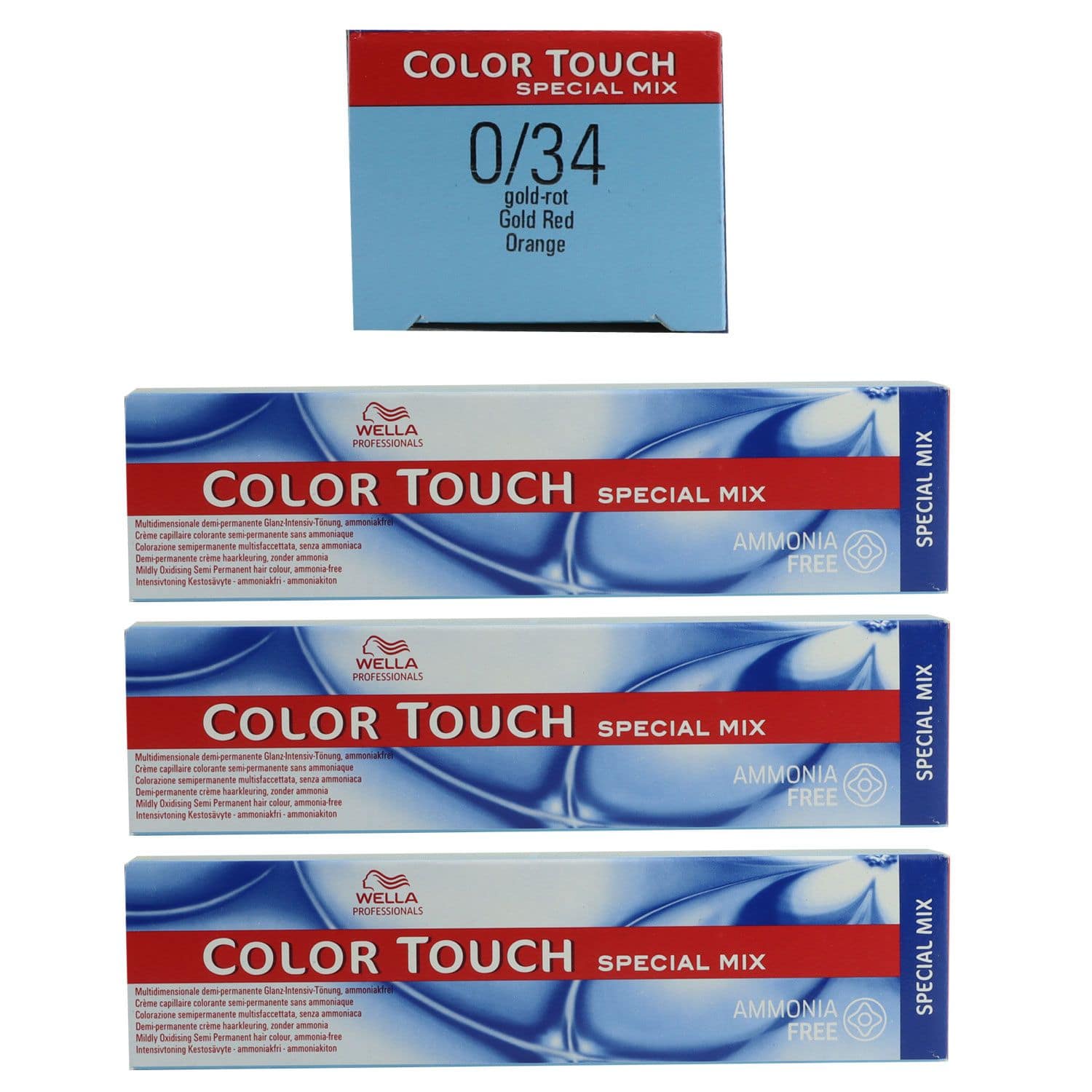 Wella Color Touch Special Mix 3 x 60 ml 0/34 gold rot Set