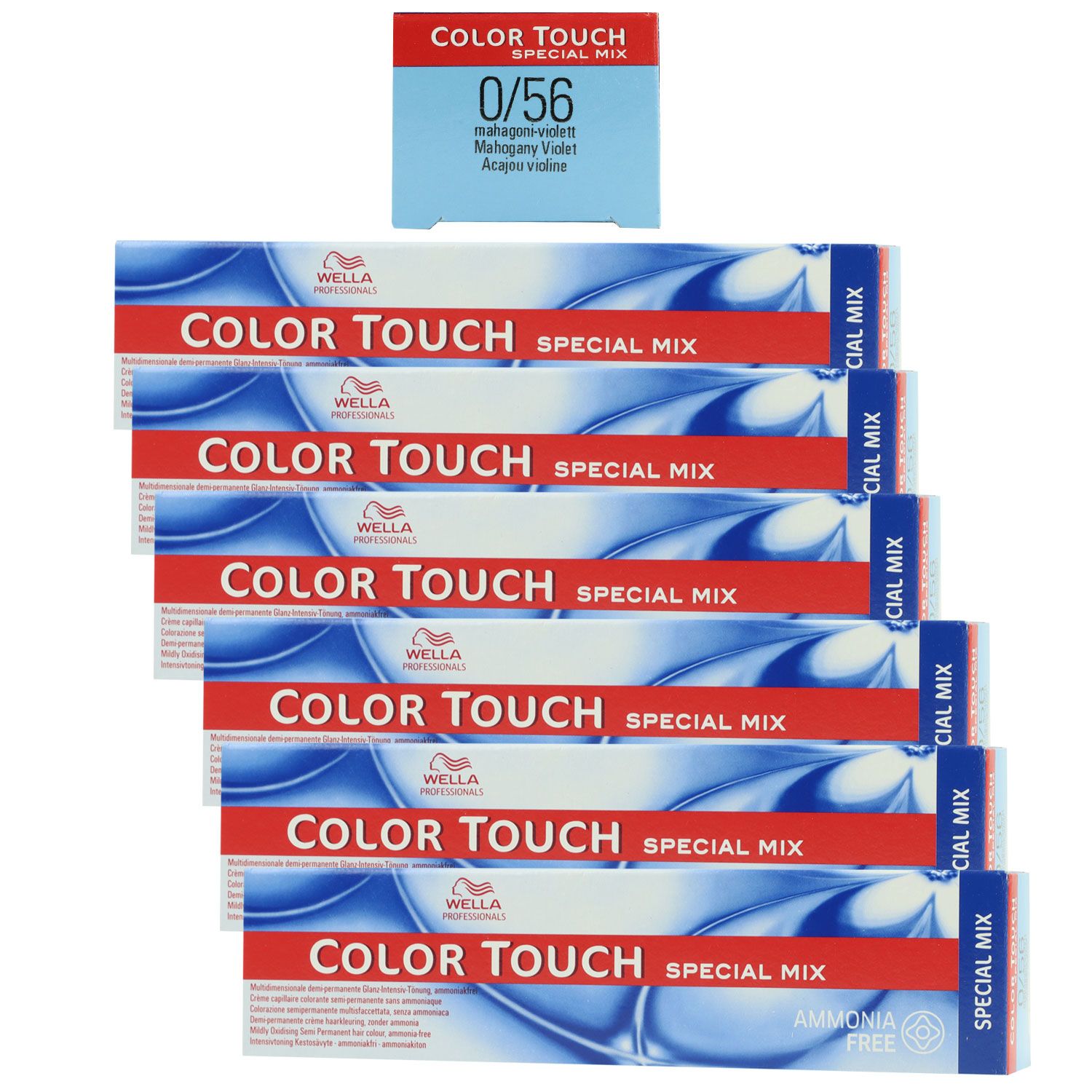 Wella Color Touch Special Mix 6 x 60 ml 0/56 mahagoni violett