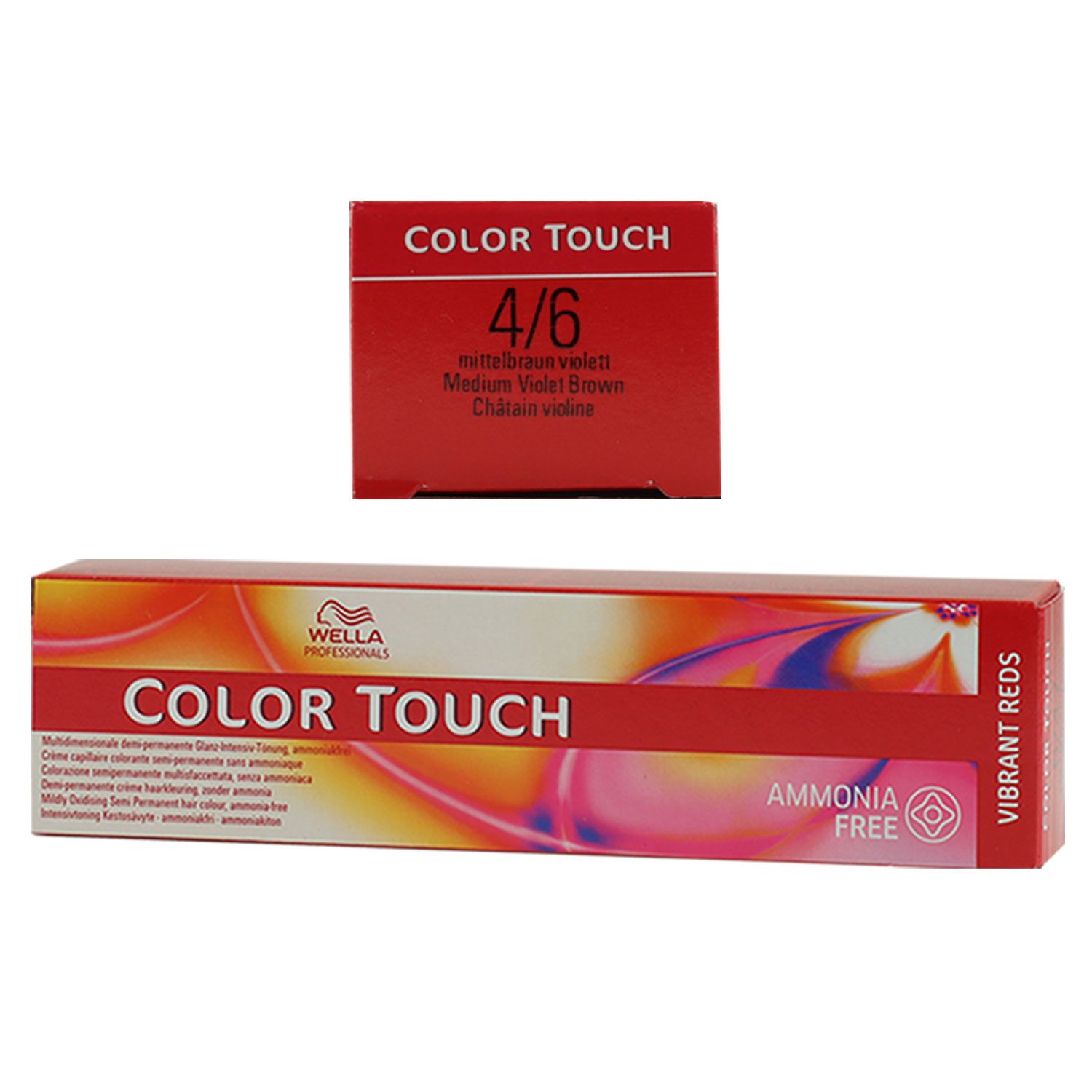 Wella Color Touch Vibrants Red 60 ml 4/6 mittelbraun violett