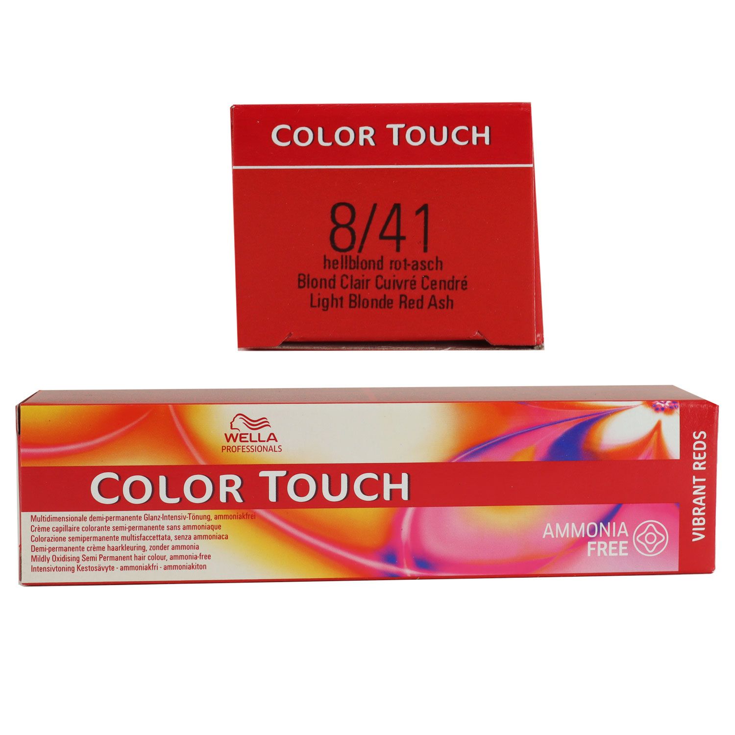 Wella Color Touch Vibrants Red 60 ml 8/41 hellblond rot asch