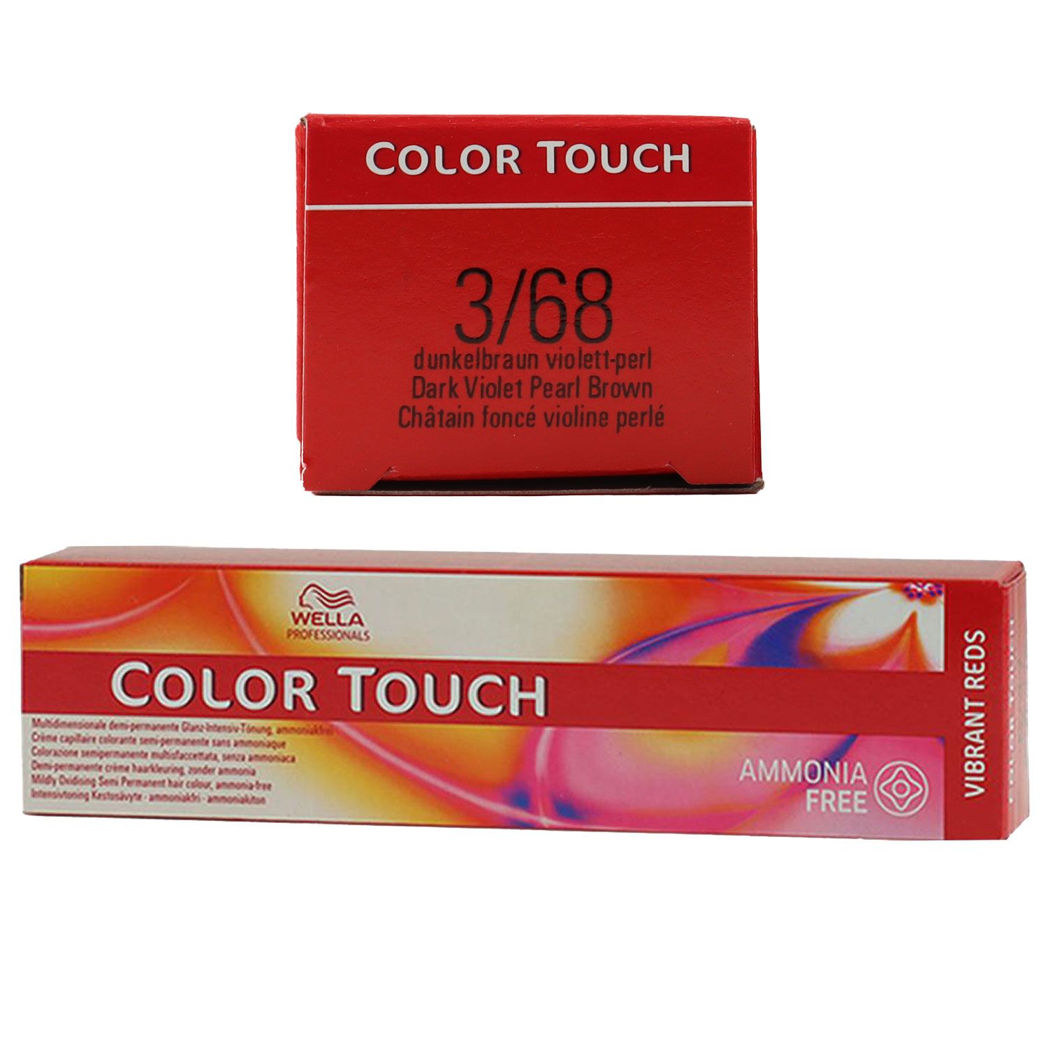 Wella Color Touch Vibrants Reds 60 ml 3/68 dunkelbraun violett perl