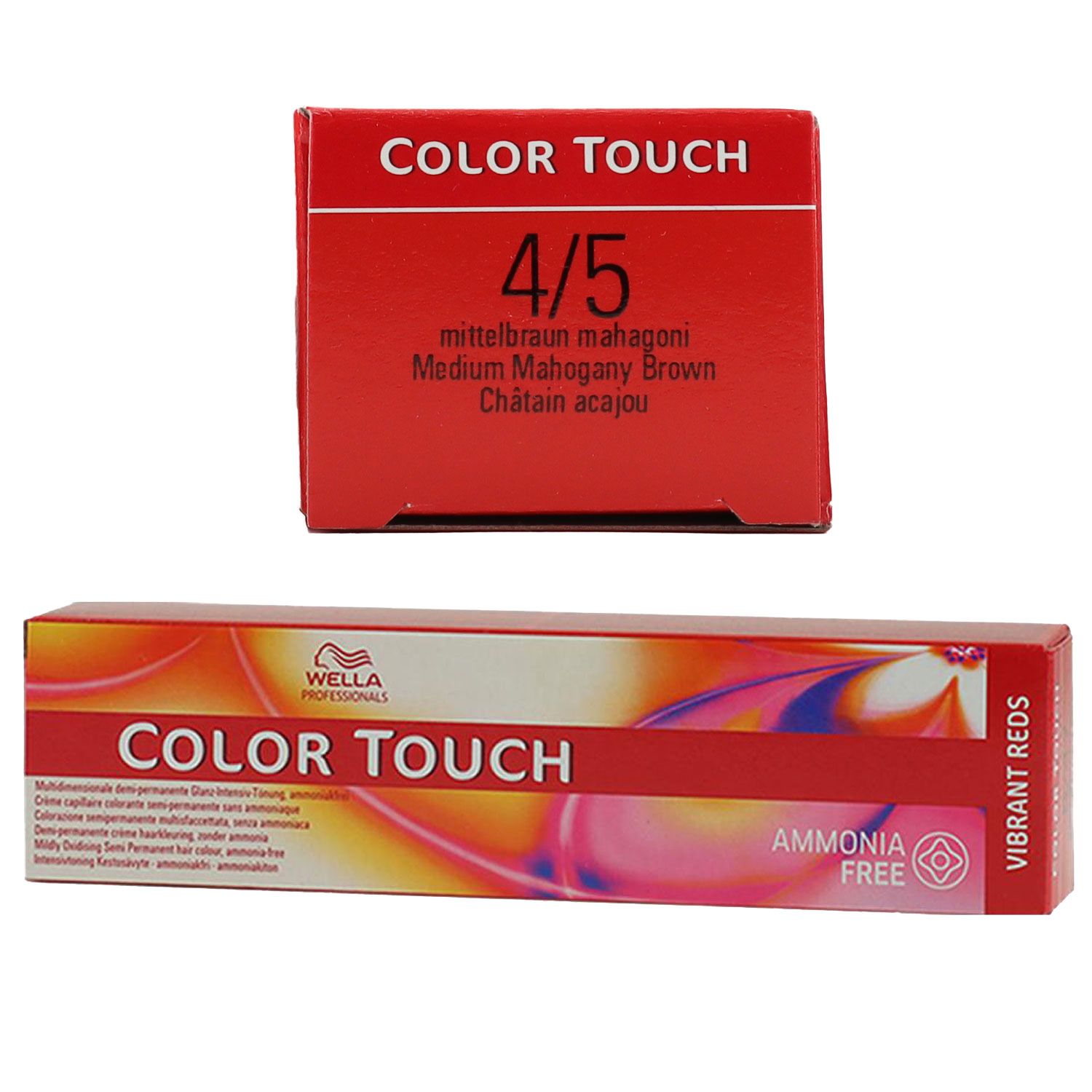 Wella Color Touch Vibrants Reds 60 ml 4/5 mittelbraun mahagoni