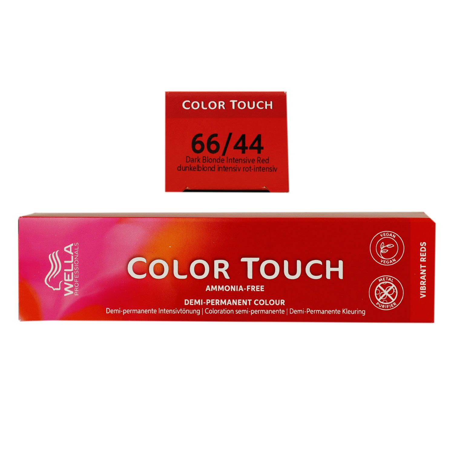 Wella Color Touch Vibrants Reds 60 ml 66/44 dunkelblond intensiv rot intensiv