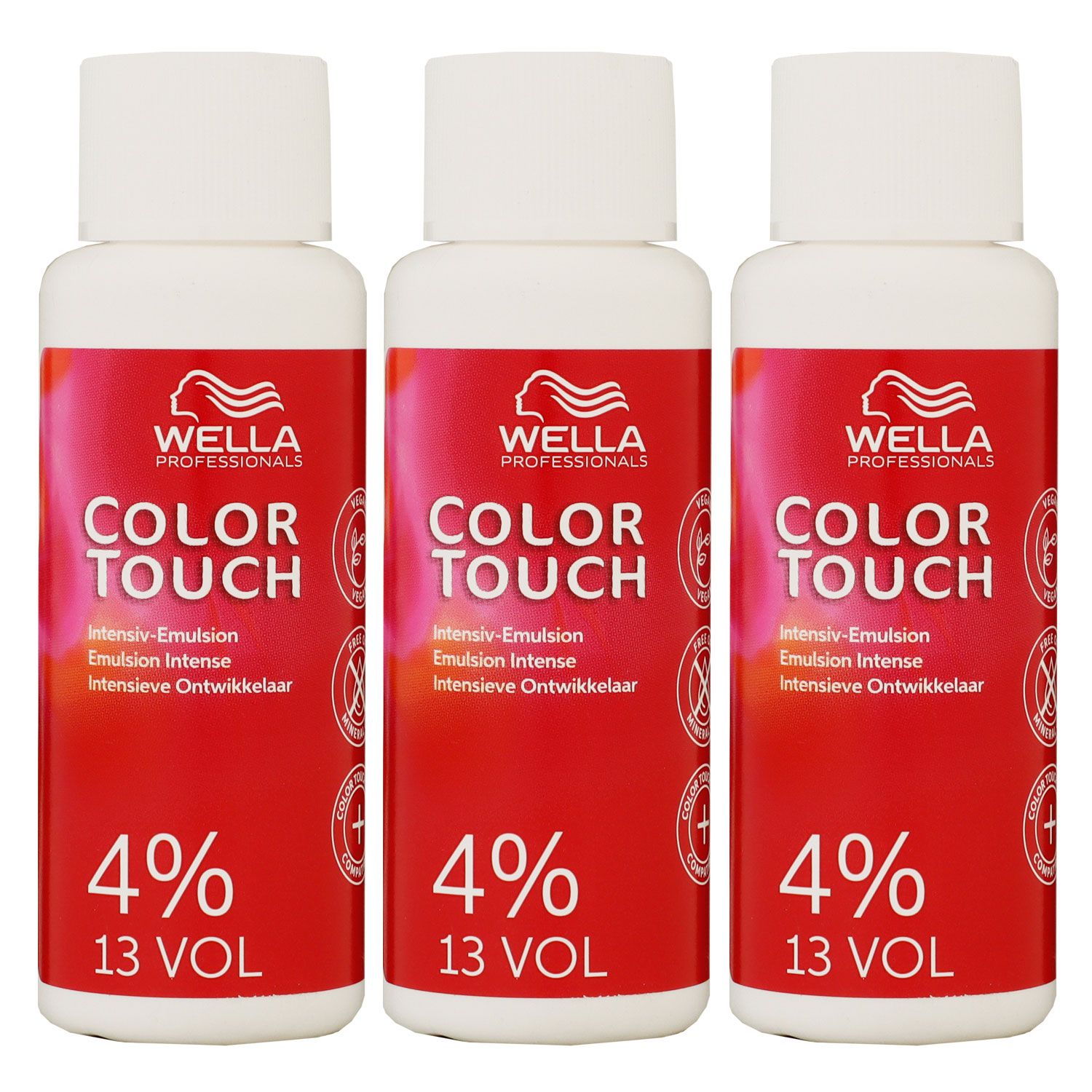 Wella Color Touch intensiv Emulsion 4% 3 x 60 ml Entwickler Set