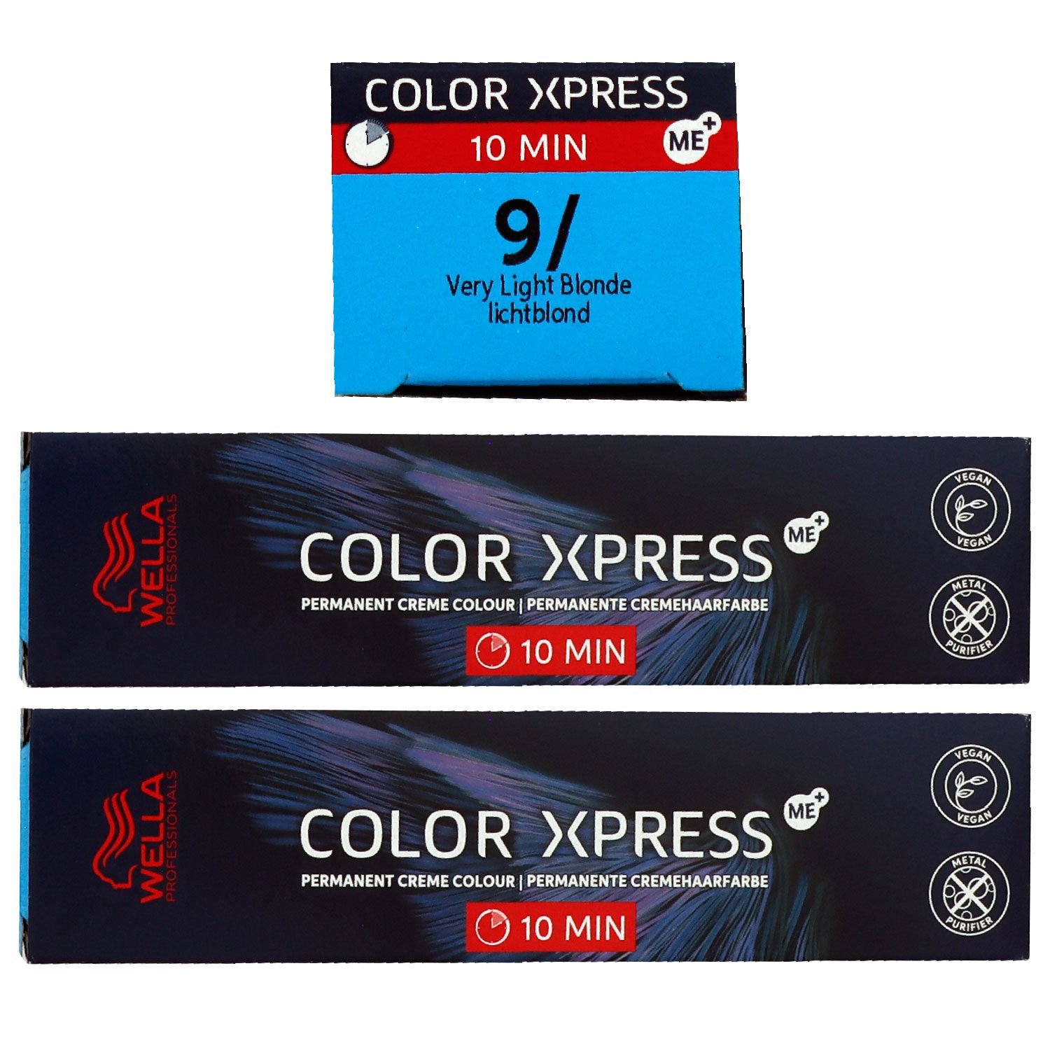 Wella Color Xpress 60 ml 2 x 9/ lichtblond Haarfarbe Set