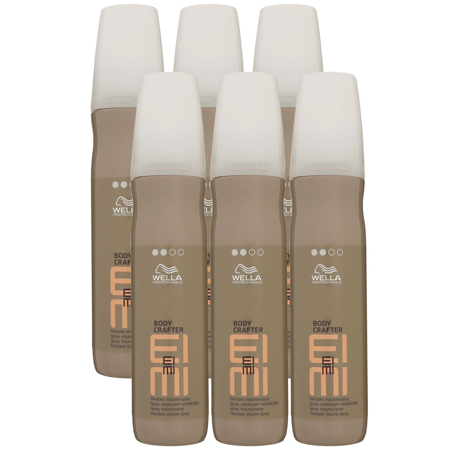 Wella Eimi Body Crafter 6 x 150 ml flexibles Volumenspray Set