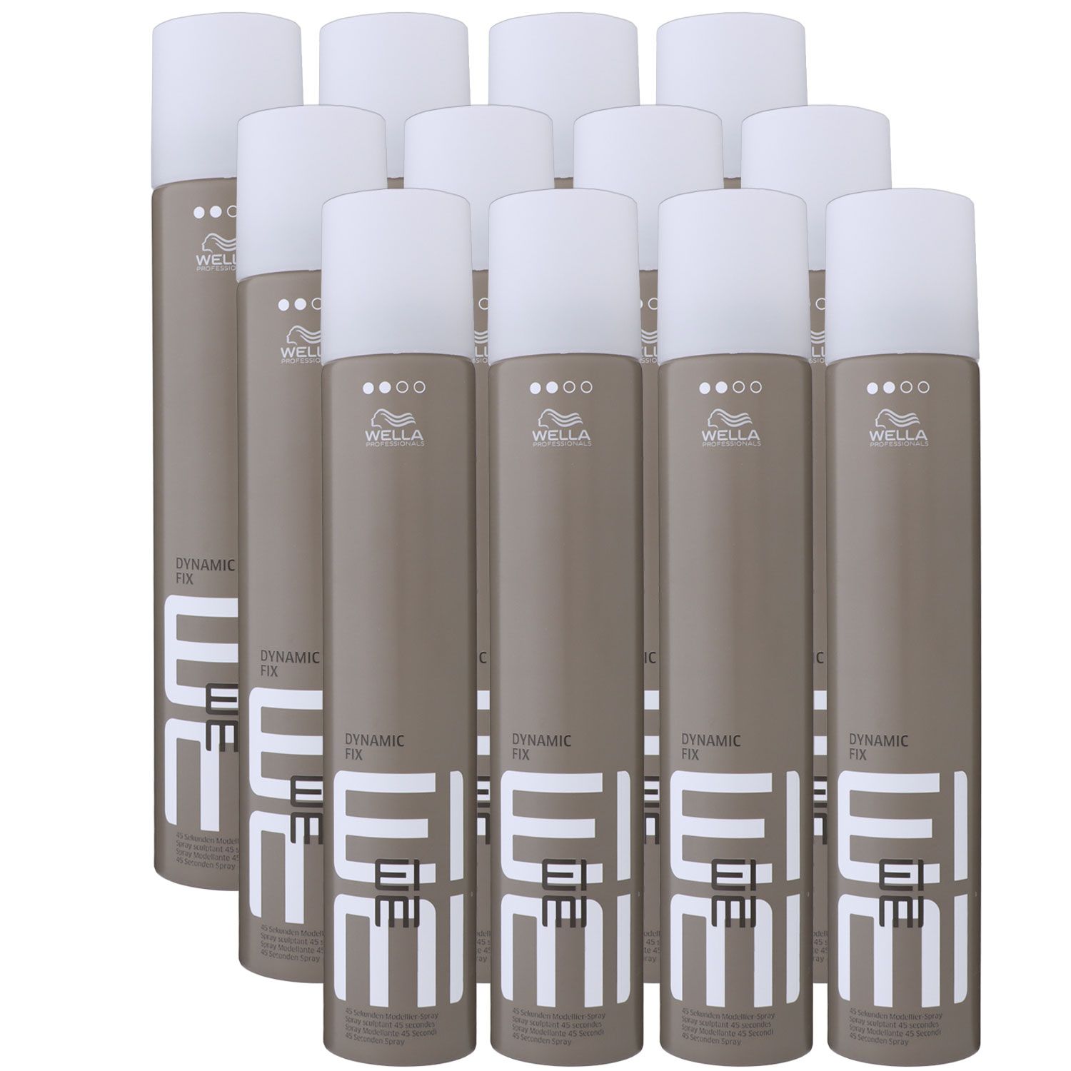 Wella Eimi Dynamic Fix 12 x 500 ml Haarspray 45 Sekunden Modellier Spray Set