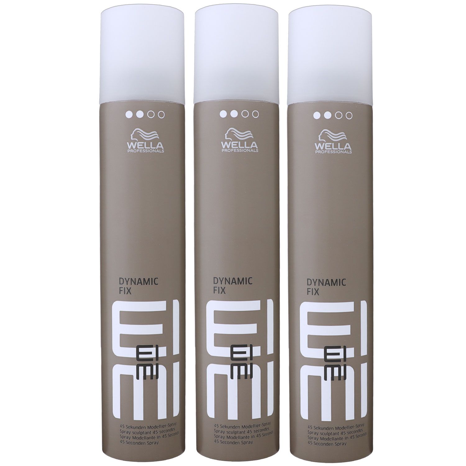 Wella Eimi Dynamic Fix 3 x 300 ml Haarspray 45 Sekunden Modellier Spray Set
