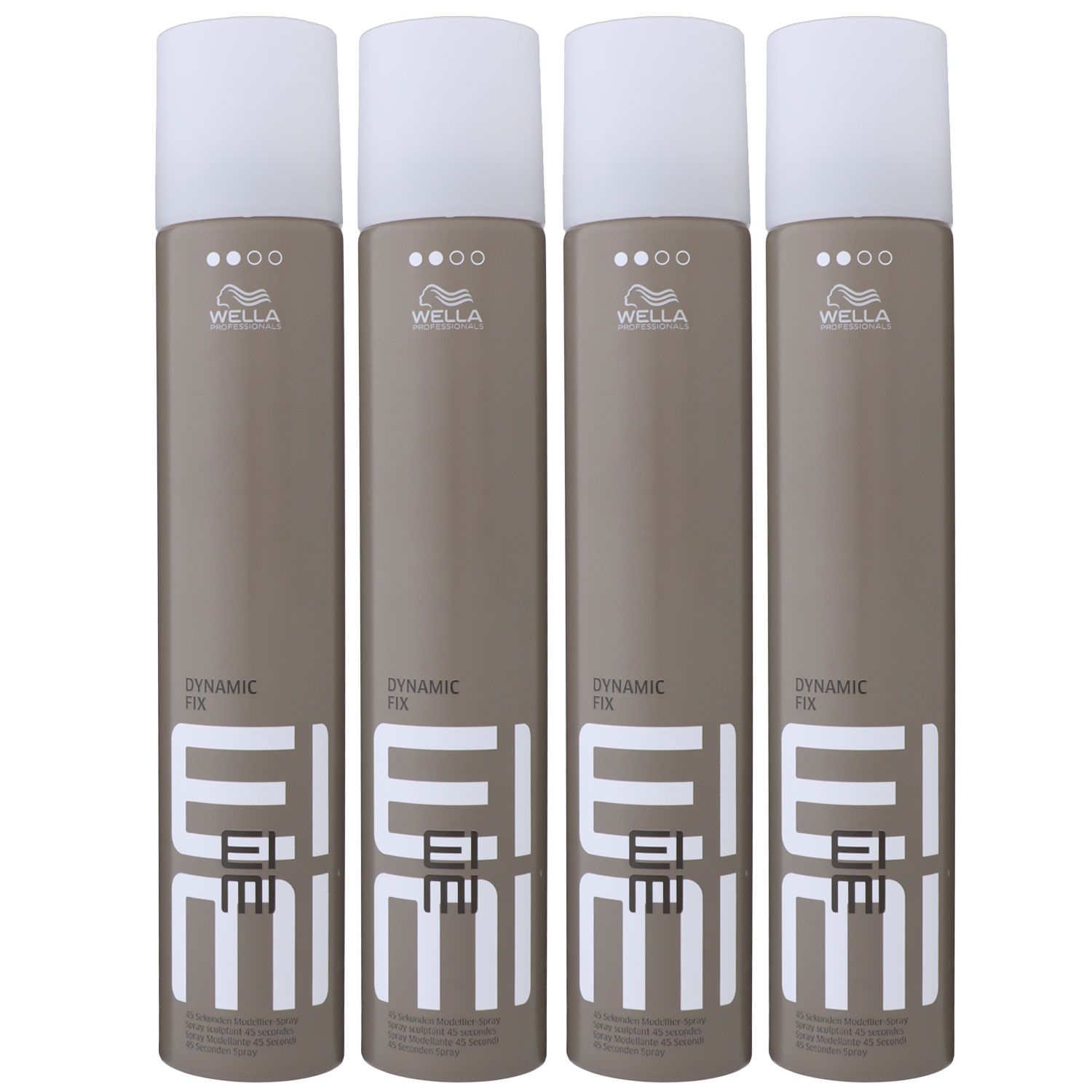 Wella Eimi Dynamic Fix 4 x 500 ml Haarspray 45 Sekunden Modellier Spray Set