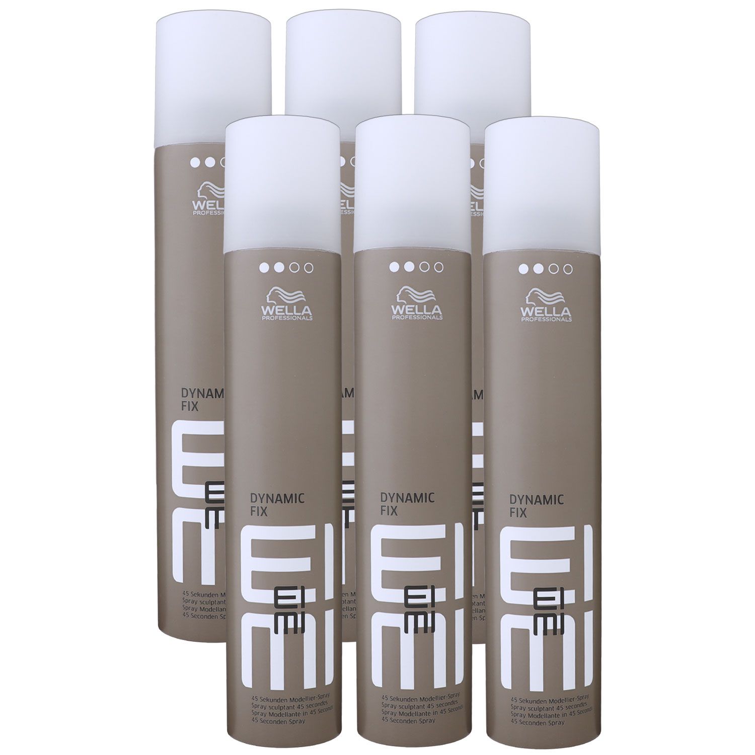 Wella Eimi Dynamic Fix 6 x 300 ml Haarspray 45 Sekunden Modellier Spray Set