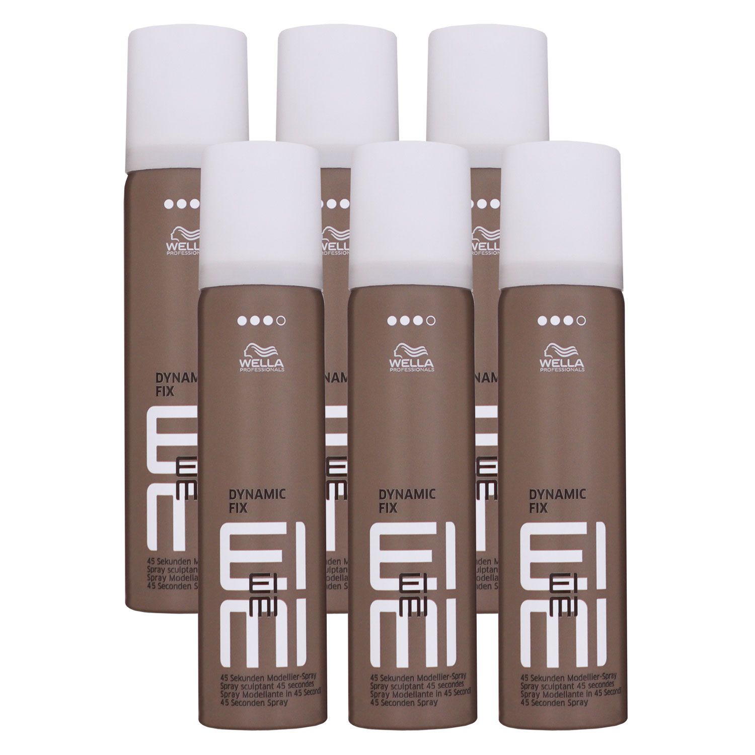 Wella Eimi Dynamic Fix 6 x 75 ml Haarspray 45 Sekunden Modellier Spray Set