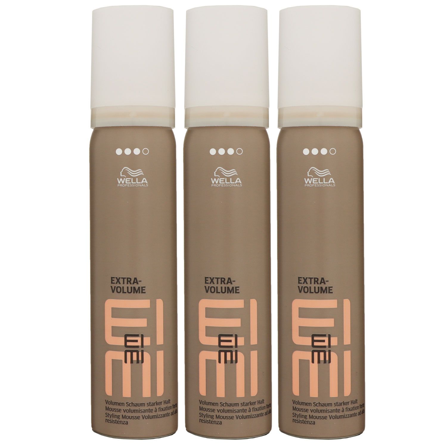 Wella Eimi Extra Volume 3 x 75 ml Volumenschaum Set