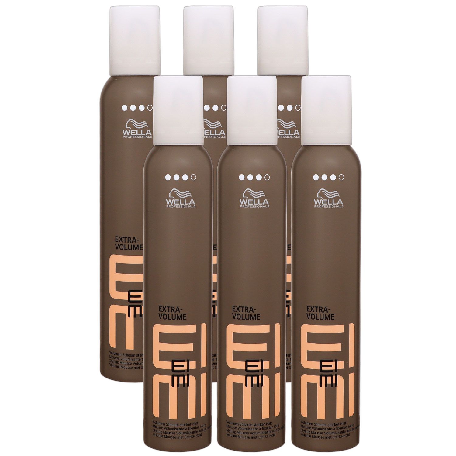 Wella Eimi Extra Volume 6 x 300 ml Volumenschaum Set