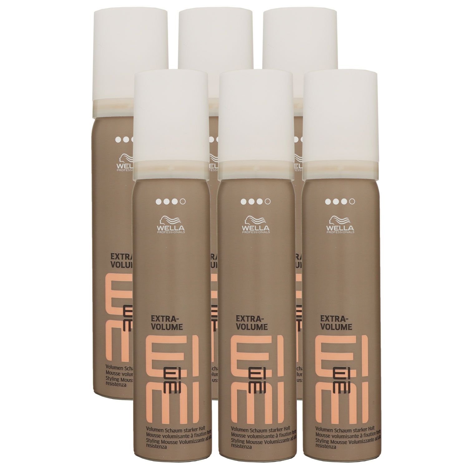 Wella Eimi Extra Volume 6 x 75 ml Volumenschaum Set