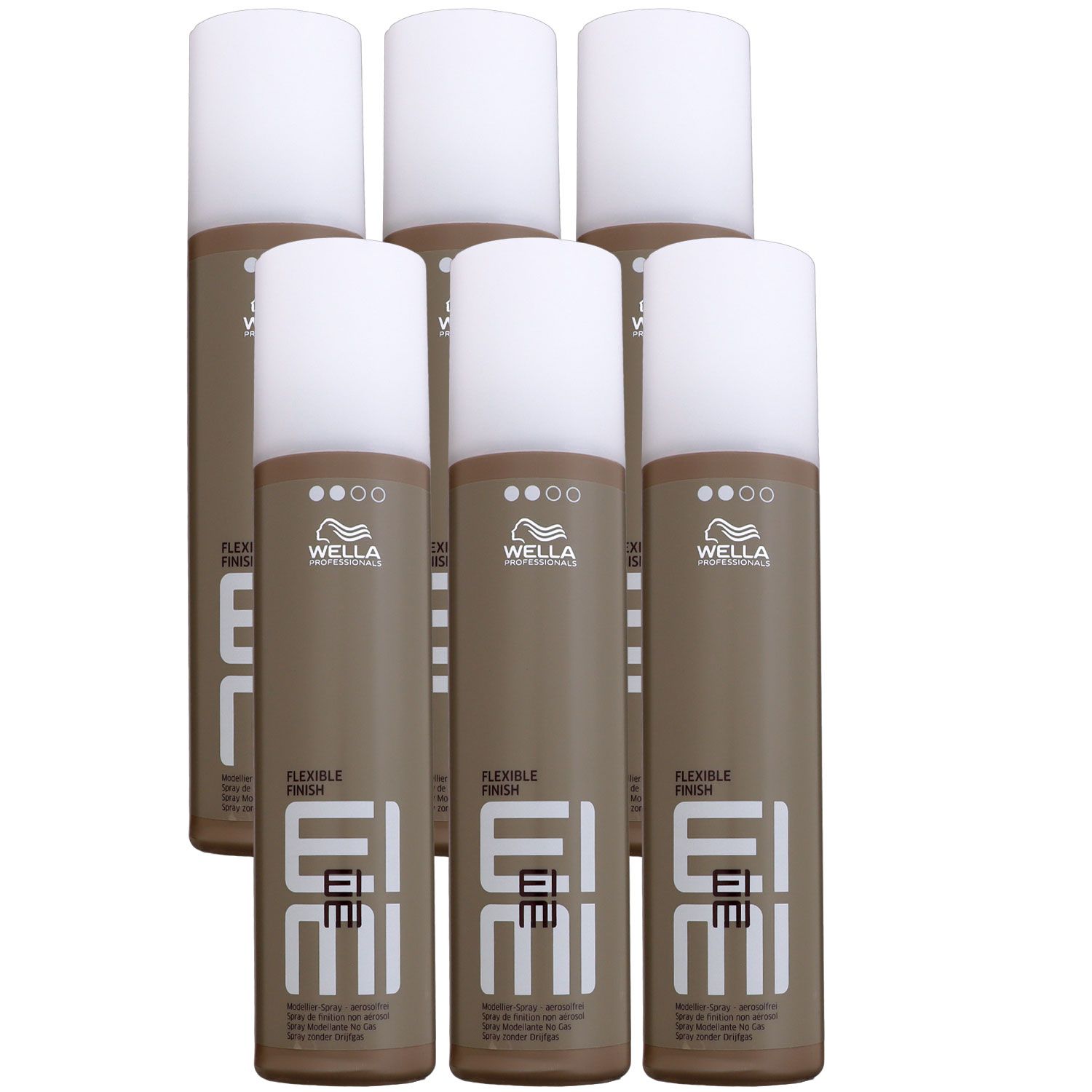 Wella Eimi Flexible Finish 6 x 250 ml aerosolfreies Haarspray Set