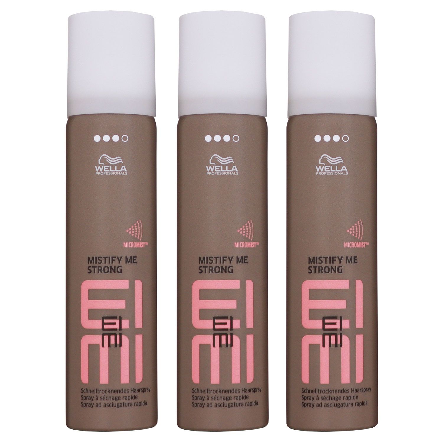 Wella Eimi Mistify Me strong 3 x 75 ml schnelltrocknendes Haarspray Set