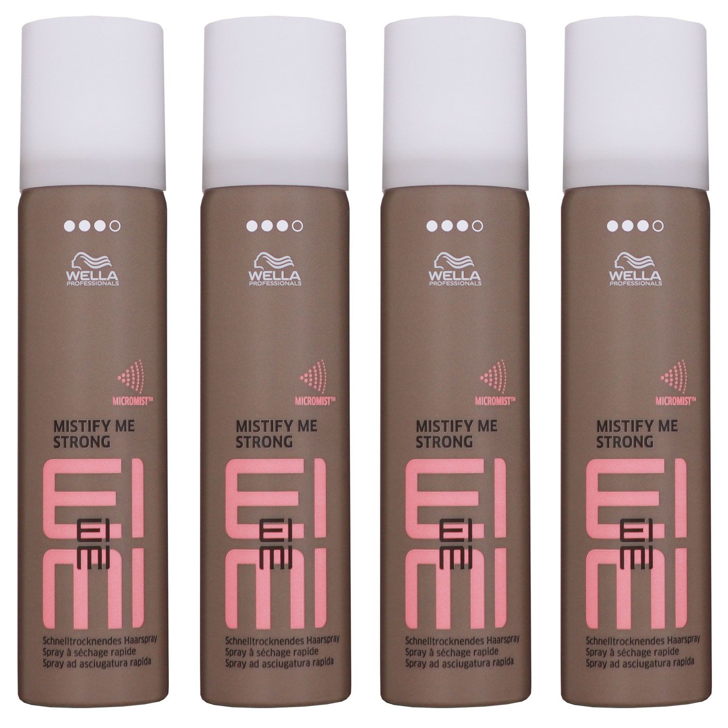 Wella Eimi Mistify Me strong 4 x 75 ml schnelltrocknendes Haarspray Set