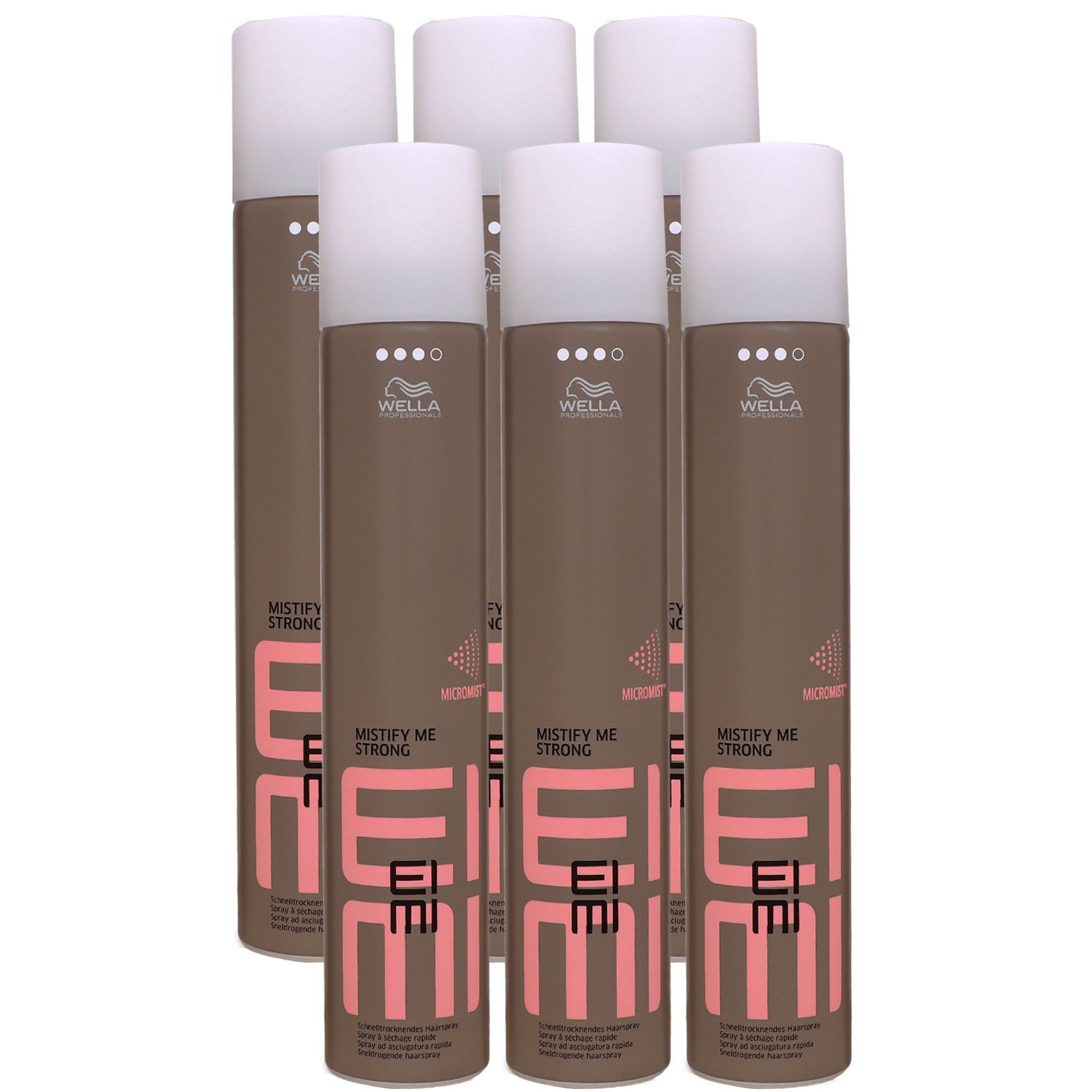 Wella Eimi Mistify Me strong 6 x 500 ml Haarspray Set