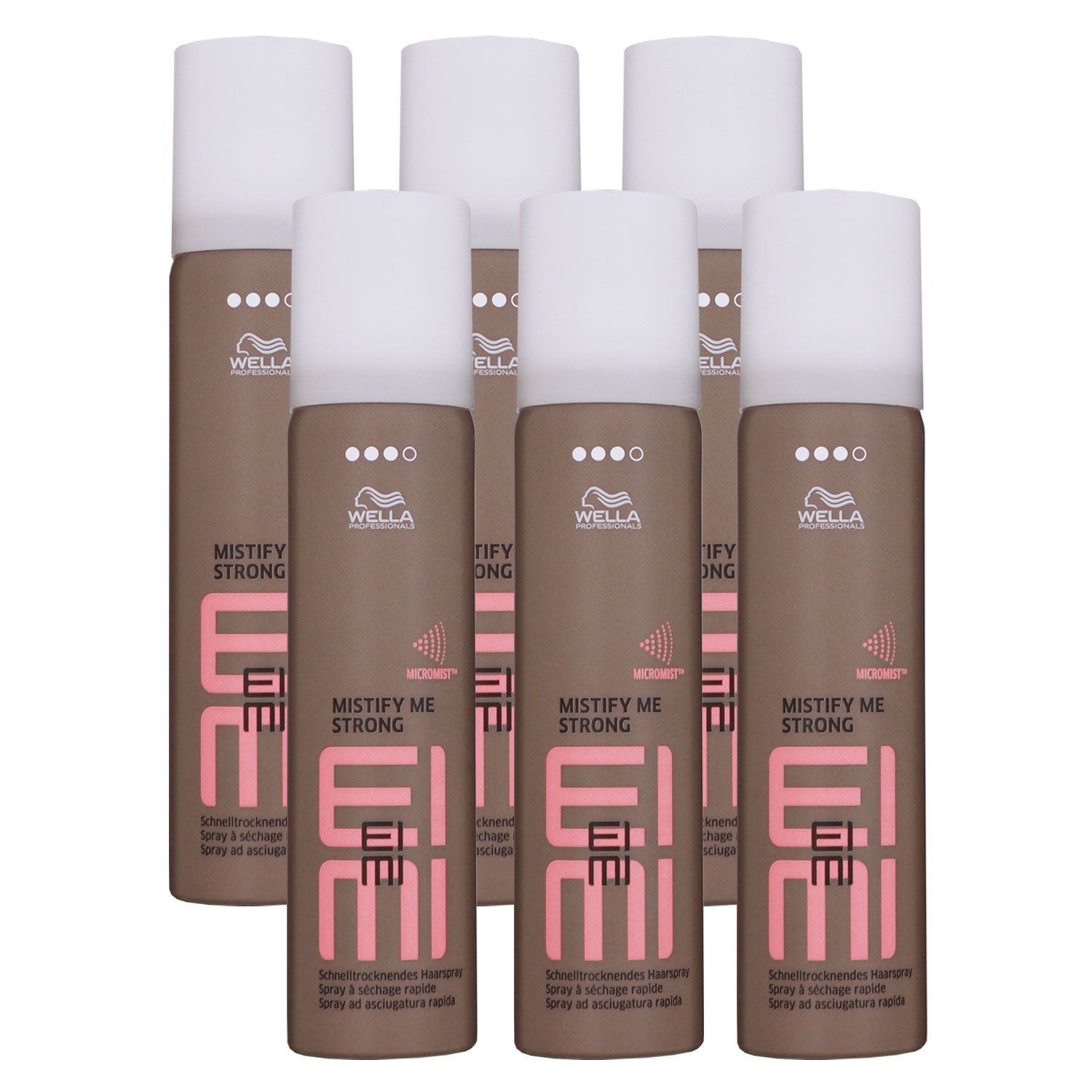 Wella Eimi Mistify Me strong 6 x 75 ml schnelltrocknendes Haarspray Set