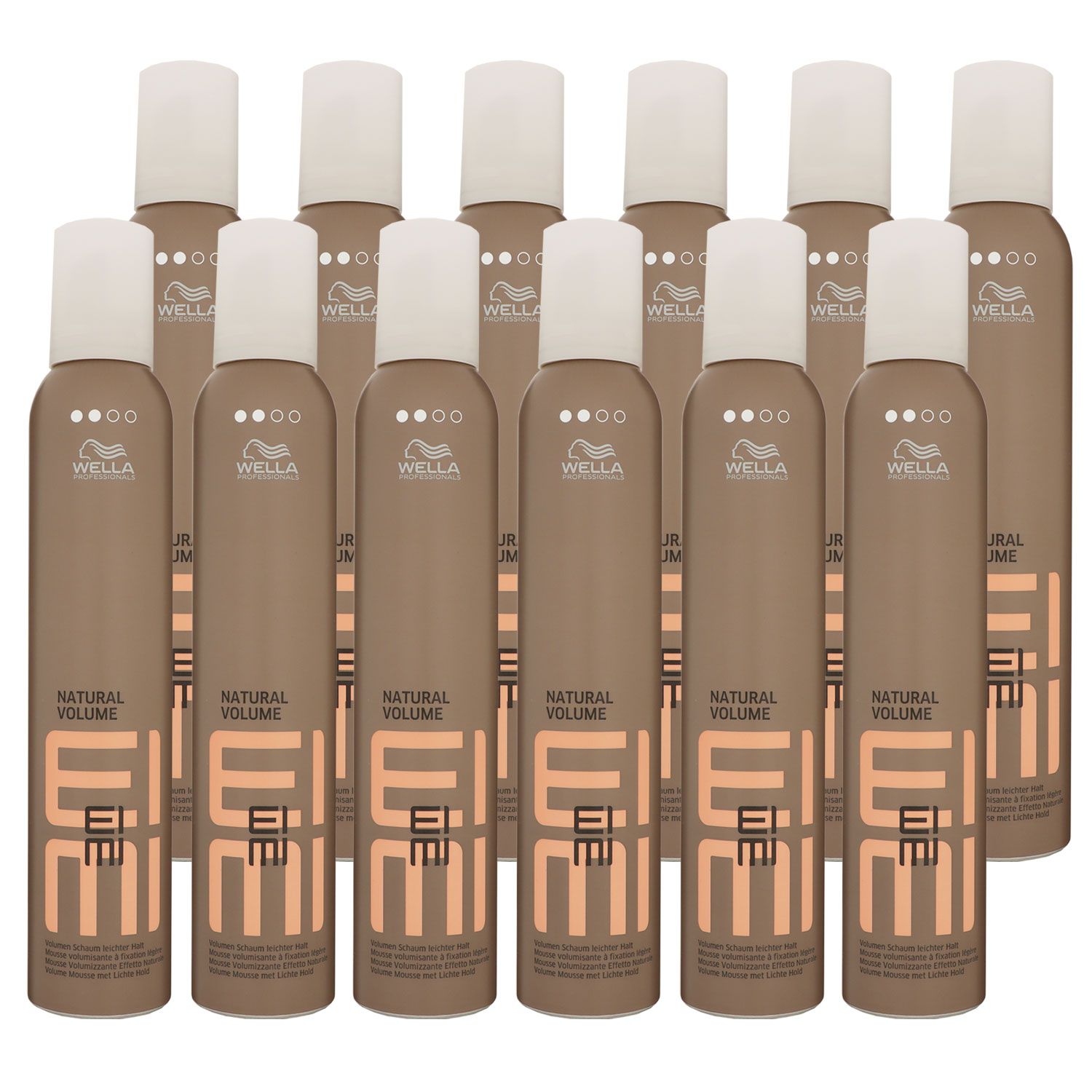 Wella Eimi Natural Volume 12 x 300 ml Volumenschaum Set