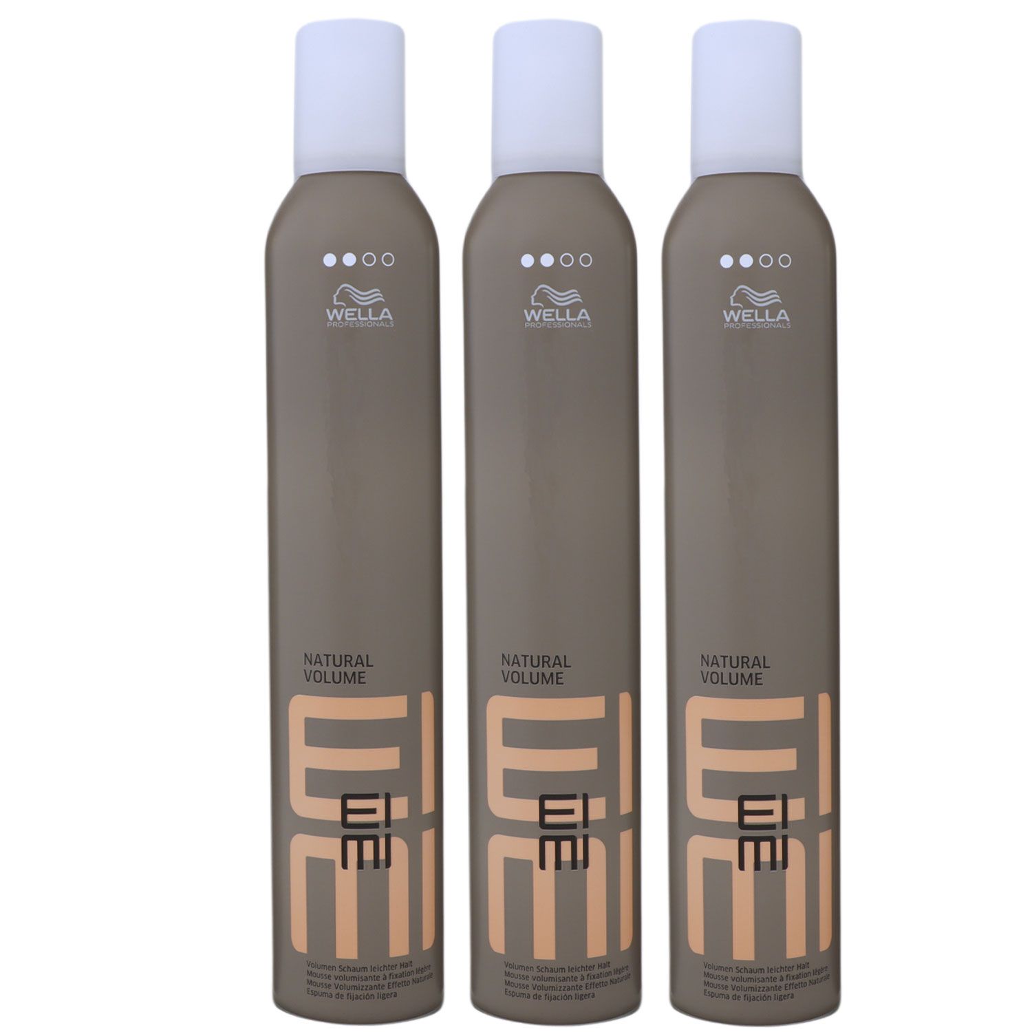 Wella Eimi Natural Volume 3 x 500 ml Volumenschaum Set