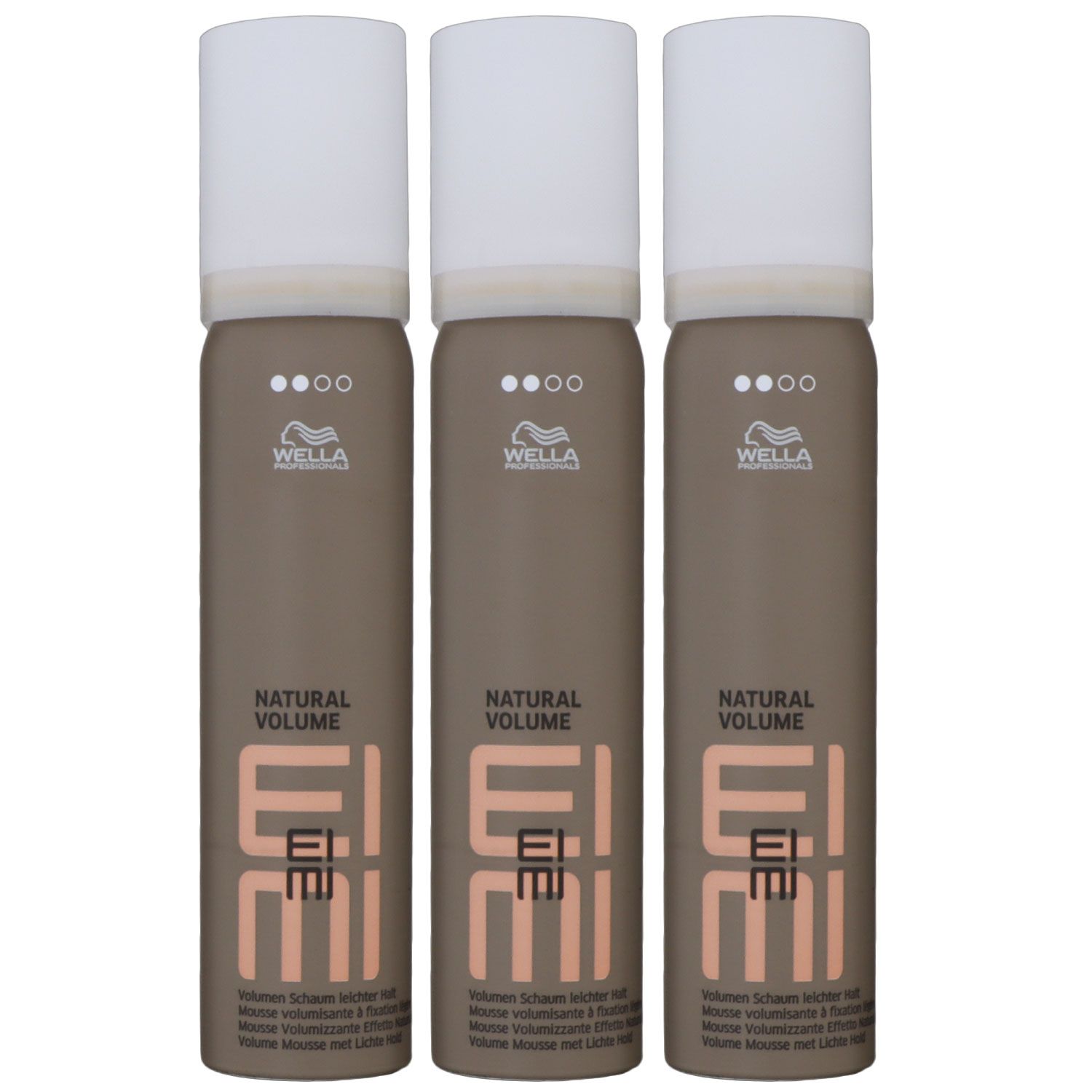 Wella Eimi Natural Volume 3 x 75 ml Volumenschaum Set