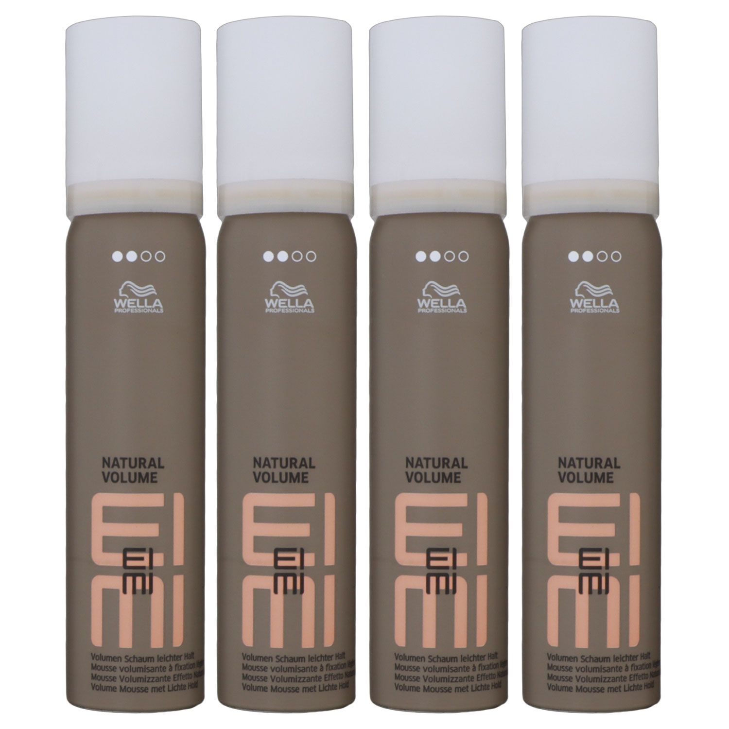 Wella Eimi Natural Volume 4 x 75 ml Volumenschaum Set