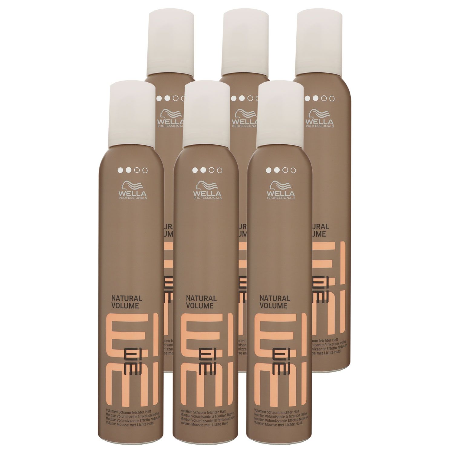 Wella Eimi Natural Volume 6 x 300 ml Volumenschaum Set