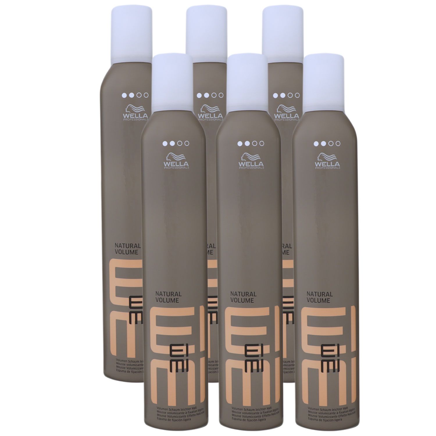 Wella Eimi Natural Volume 6 x 500 ml Volumenschaum Set