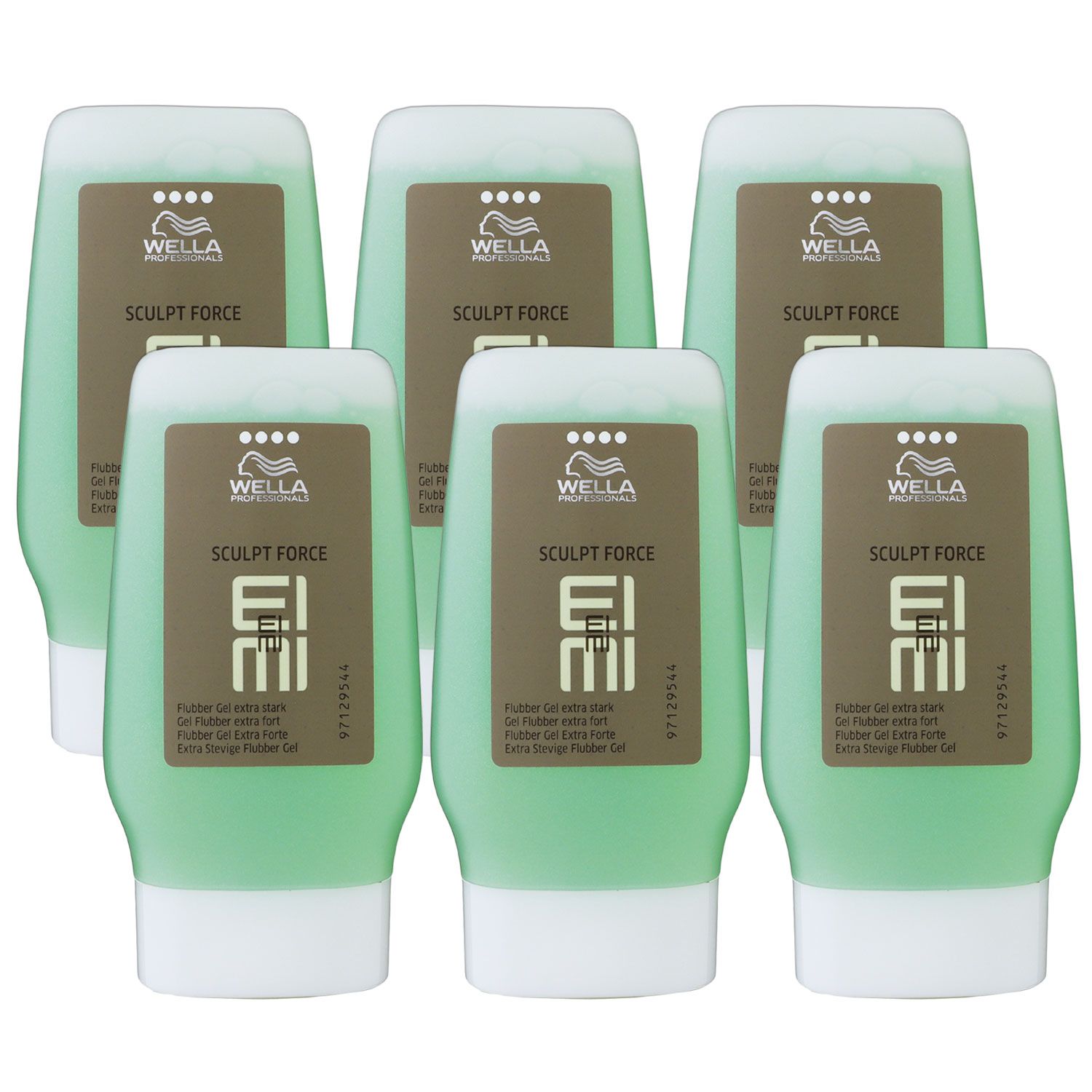 Wella Eimi Sculpt Force Flubber 6 x 125 ml Haargel Set