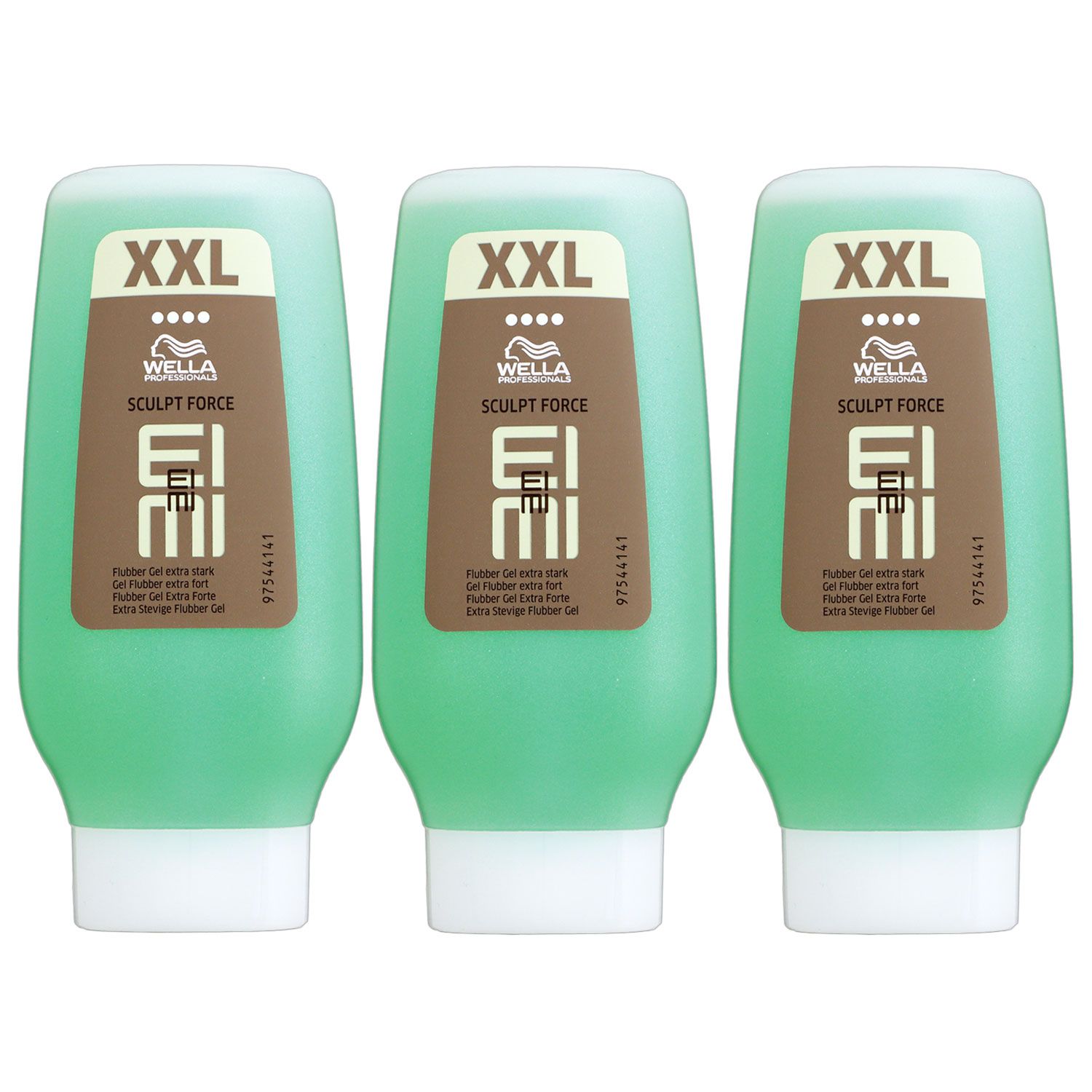 Wella Eimi Sculpt Force Flubber XXL 3 x 250 ml Haargel Set