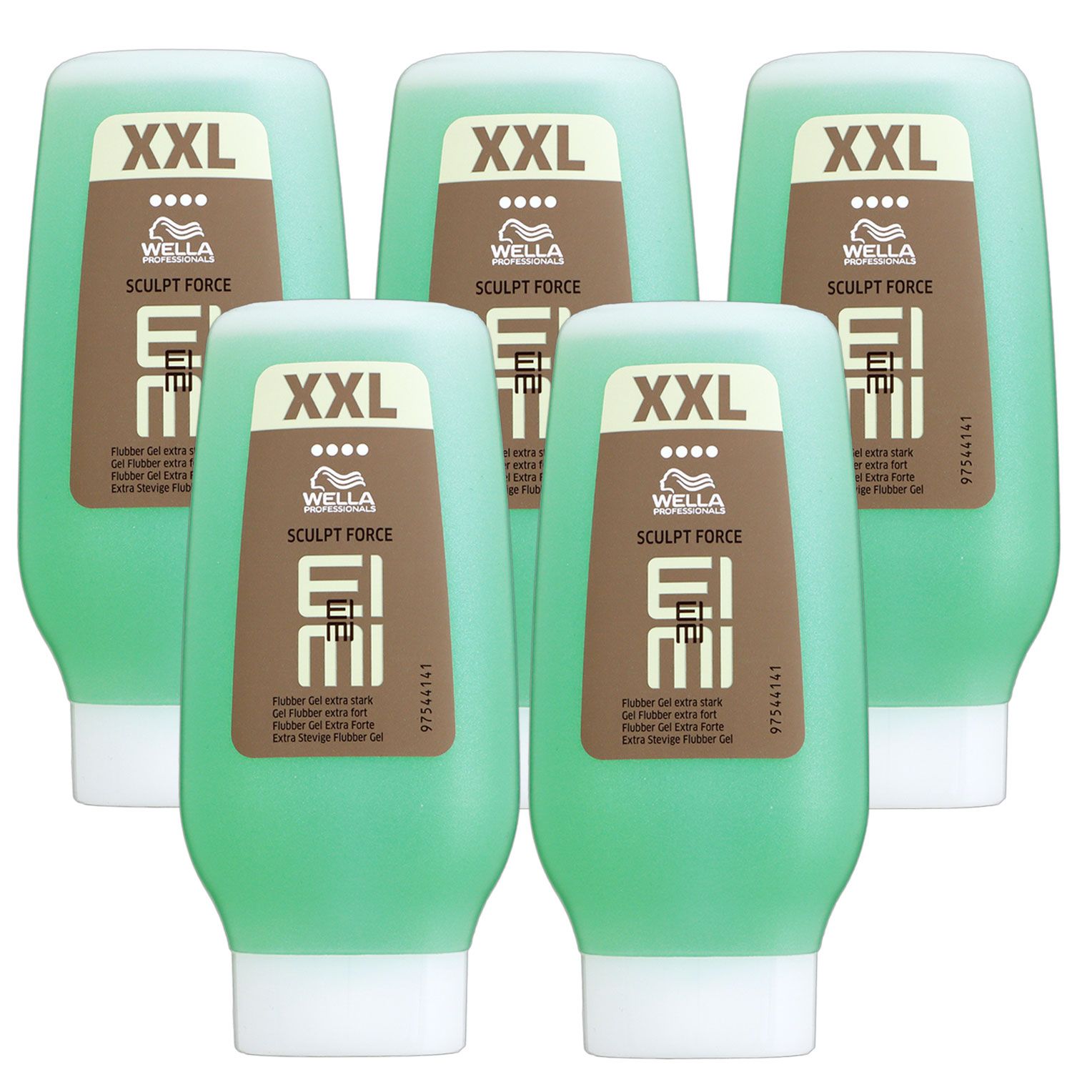 Wella Eimi Sculpt Force Flubber XXL 5 x 250 ml Haargel Set