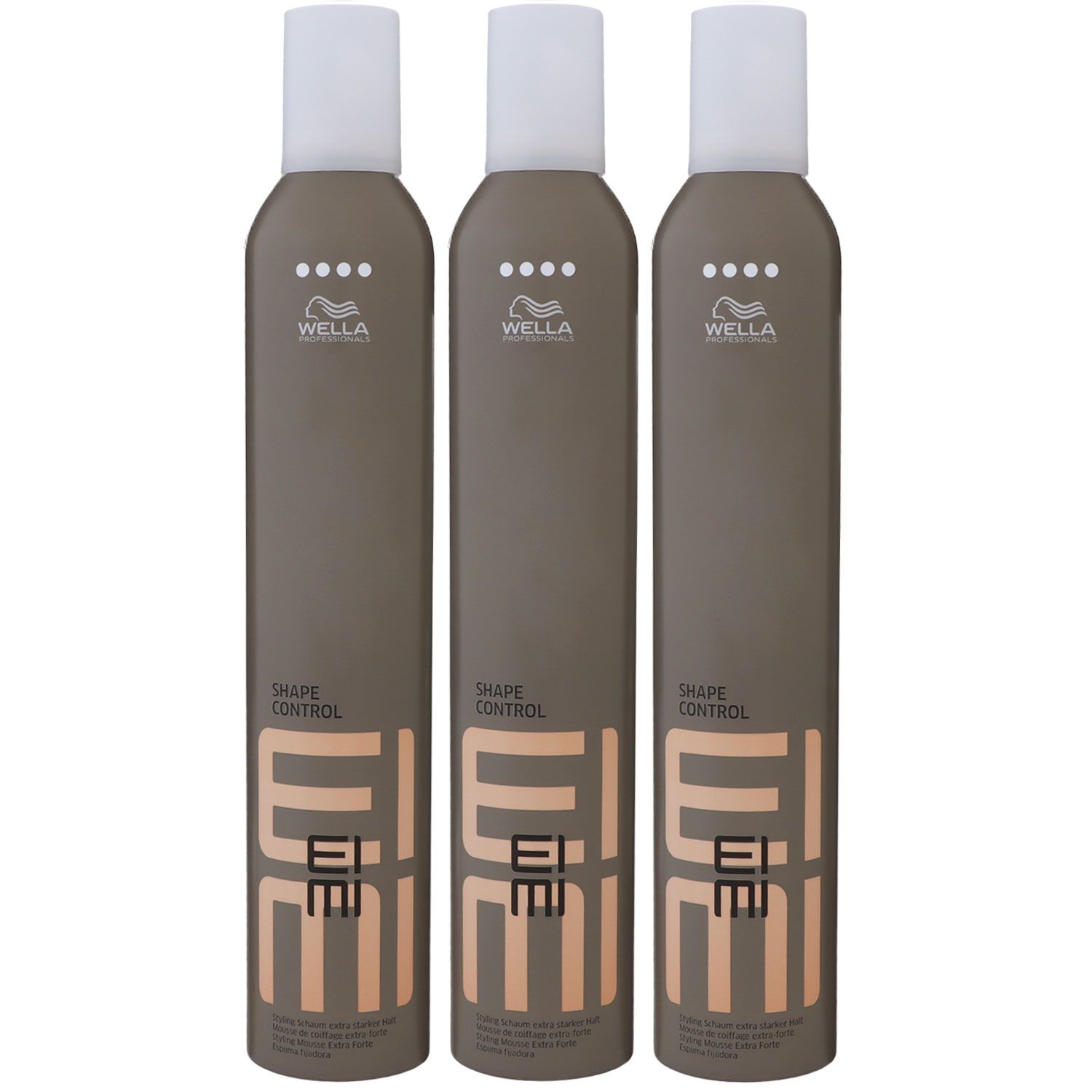Wella Eimi Shape Control 3 x 500 ml Styling Schaum Set