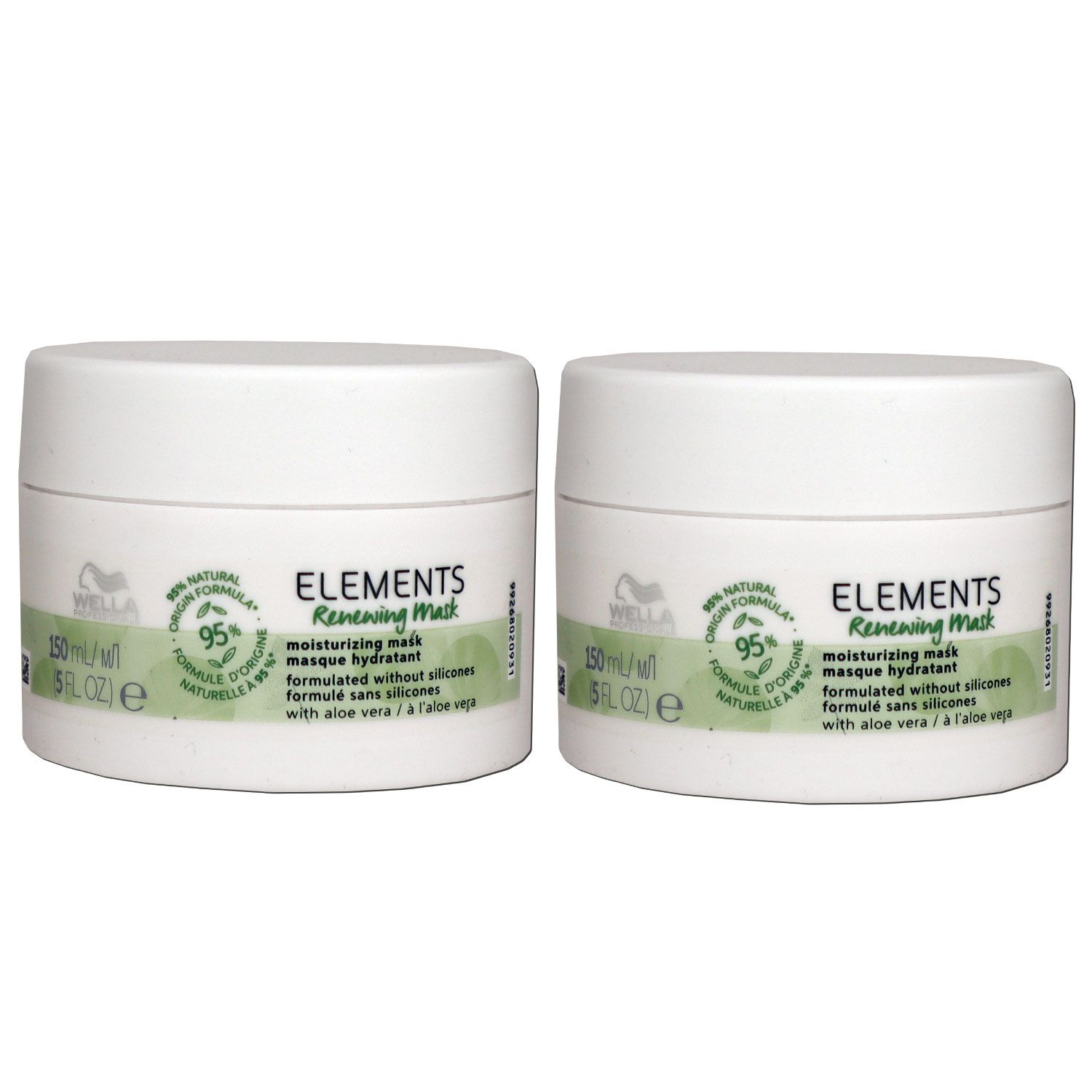 Wella Elements Renewing 2 x 150 ml Maske feuchtigkeitsspendend Set
