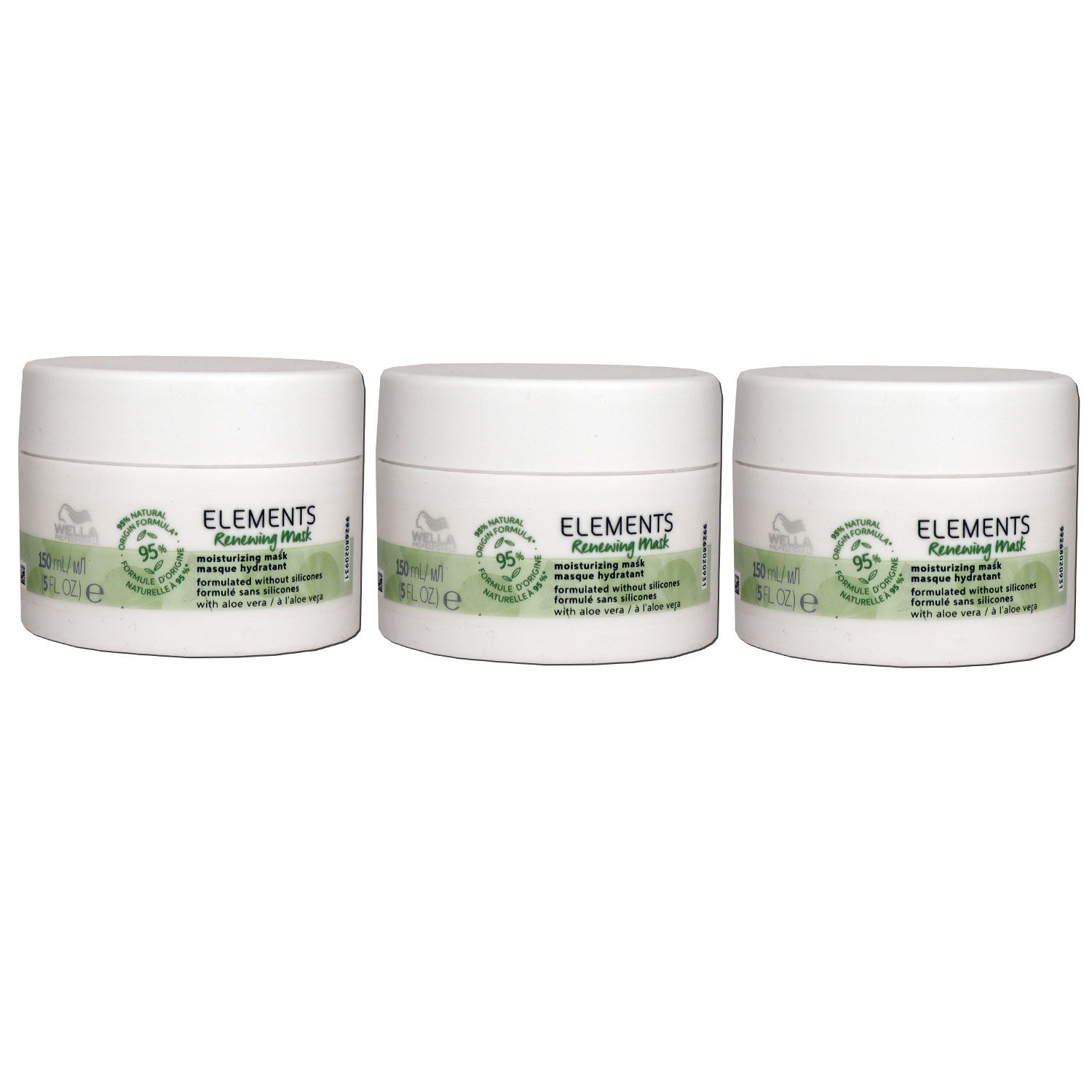 Wella Elements Renewing 3 x 150 ml Maske feuchtigkeitsspendend Set