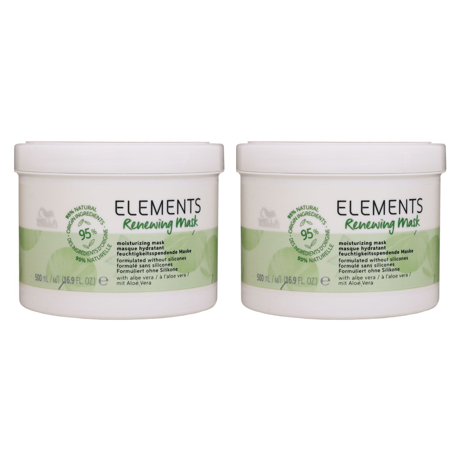 Wella Elements Renewing Haar Maske 2 x 500 ml Set