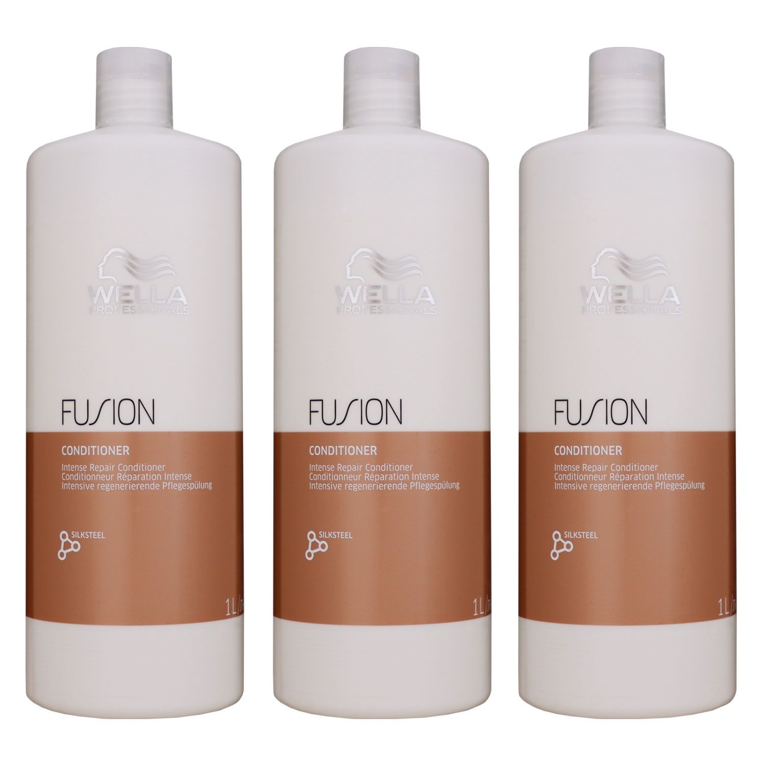 Wella Fusion Intense Repair 3 x 1000 ml Conditioner Pflegesp�lung strapaziertes Haar Set