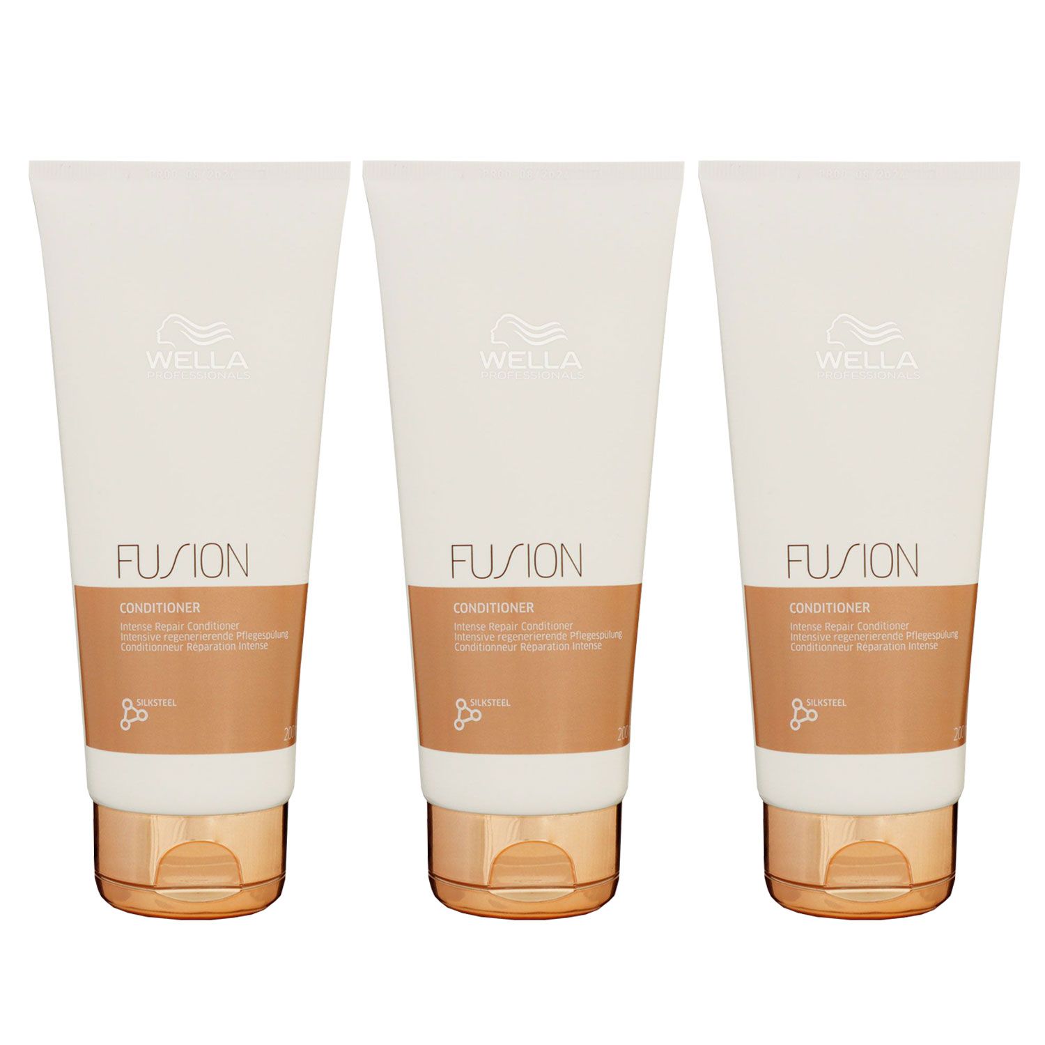 Wella Fusion Intense Repair 3 x 200 ml Conditioner f�r strapaziertes Haar Set