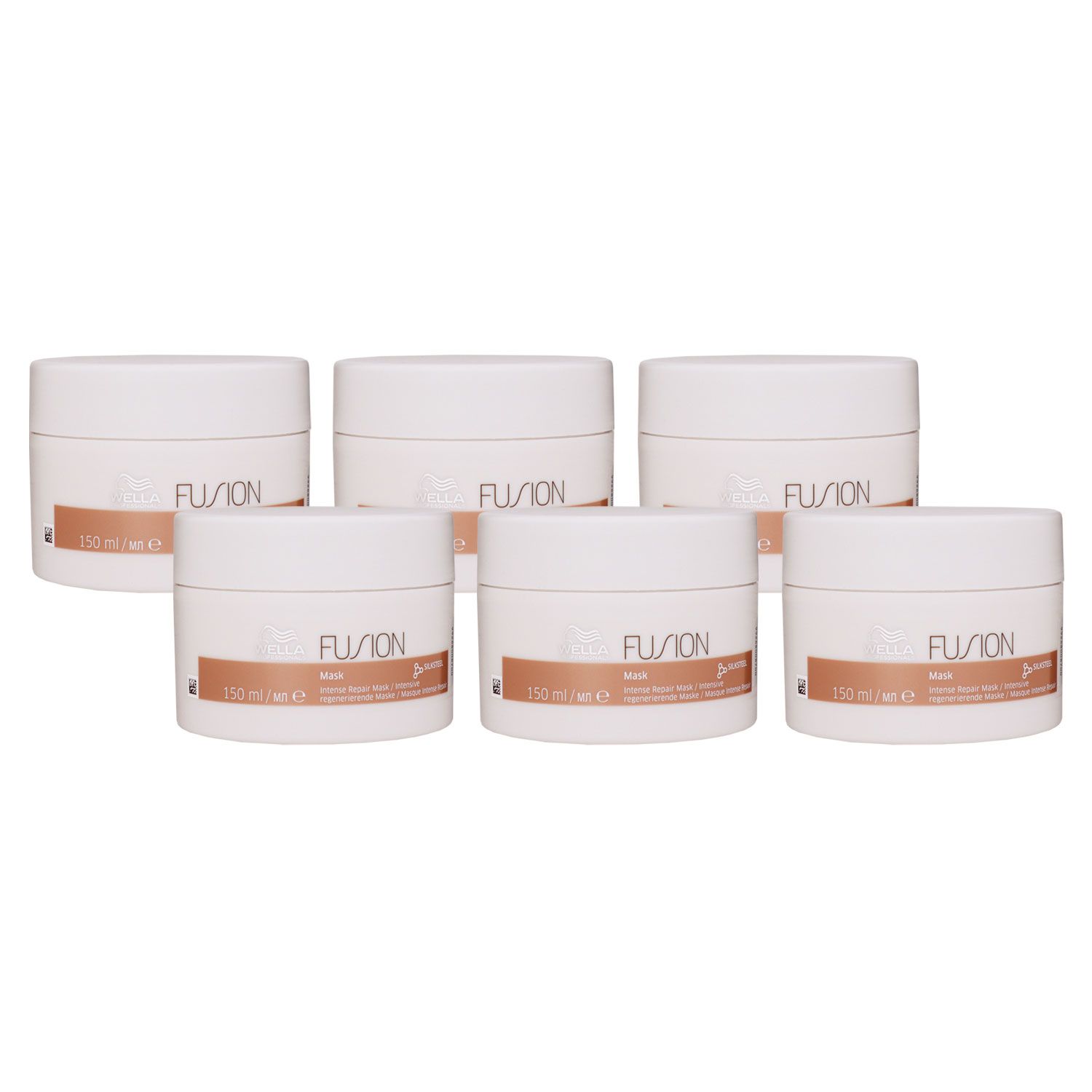 Wella Fusion intensive regenerierende Maske 6 x 150 ml Haarmaske Set
