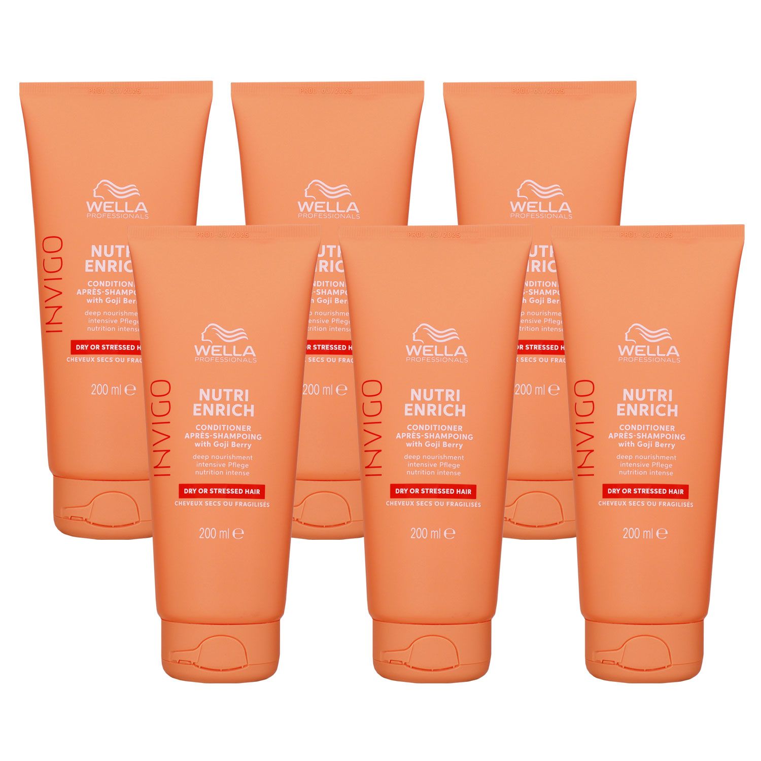 Wella INVIGO Nutri Enrich 6 x 200 ml Conditioner f�r trockenes Haar Set