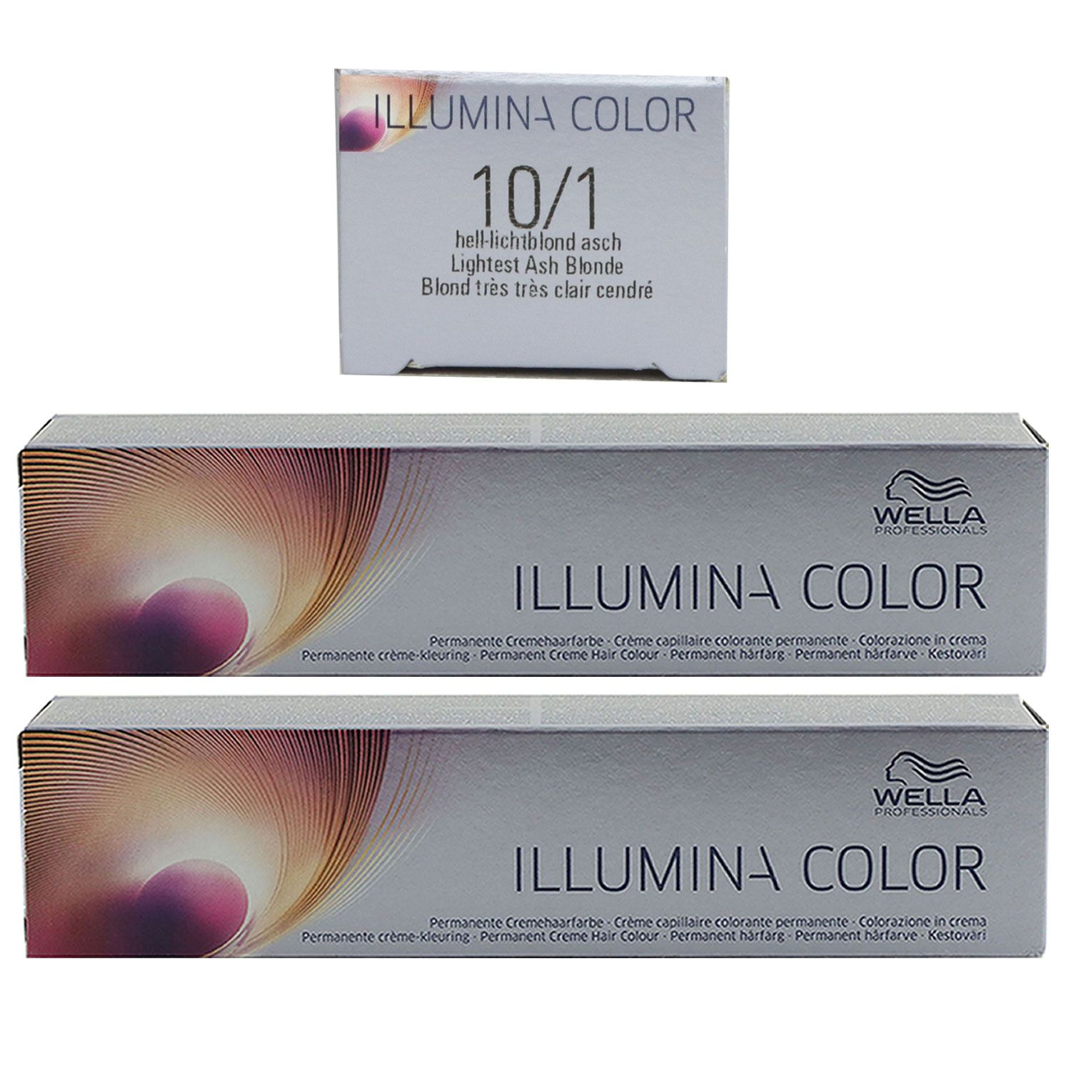 Wella Illumina 2 x 60 ml 10/1 hell lichtblond asch Set