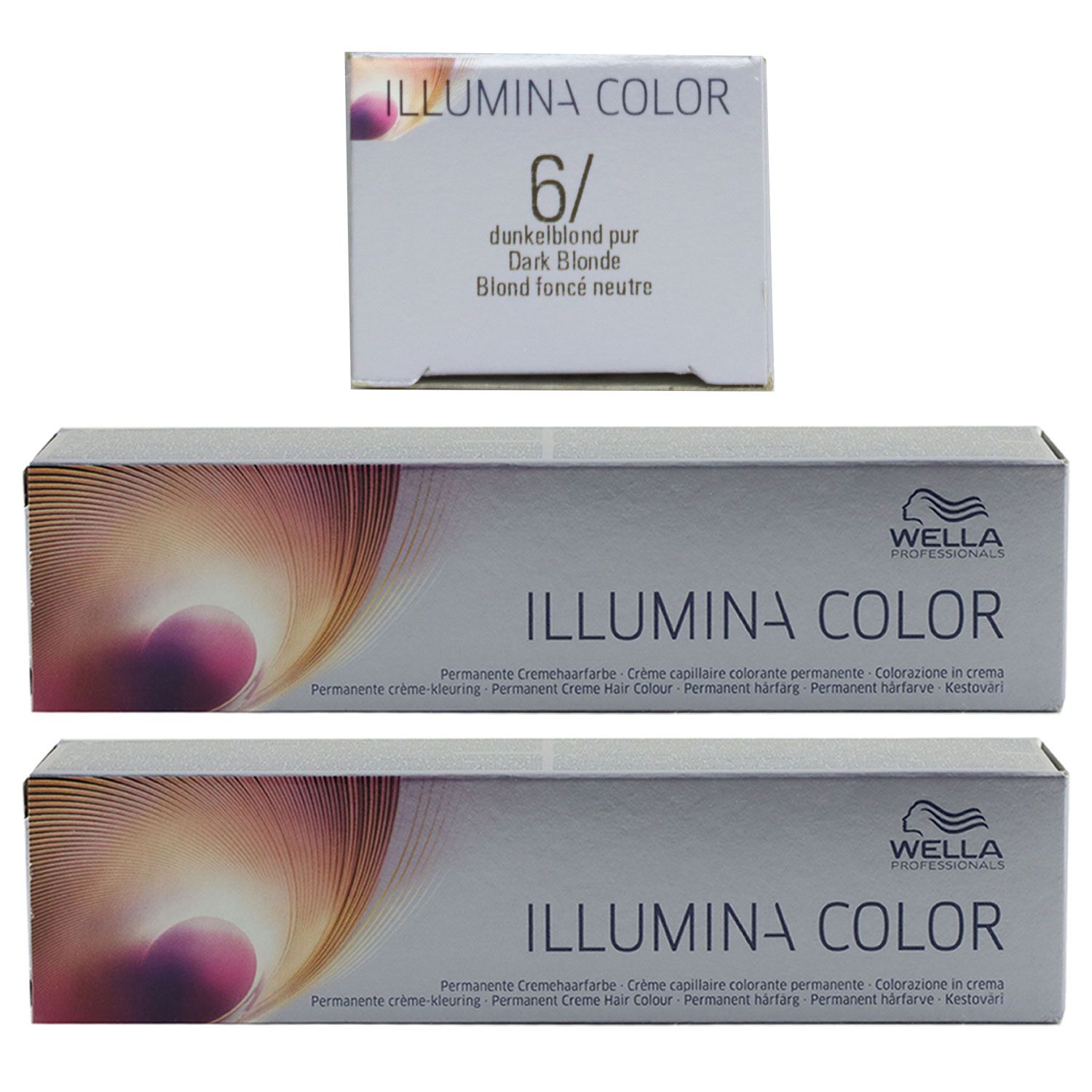 Wella Illumina 2 x 60 ml 6/ dunkelblond Set