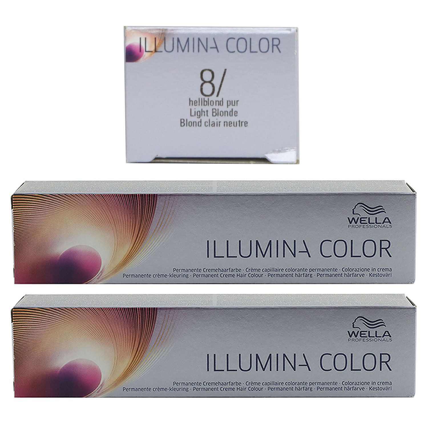 Wella Illumina 2 x 60 ml 8/ hellblond Set