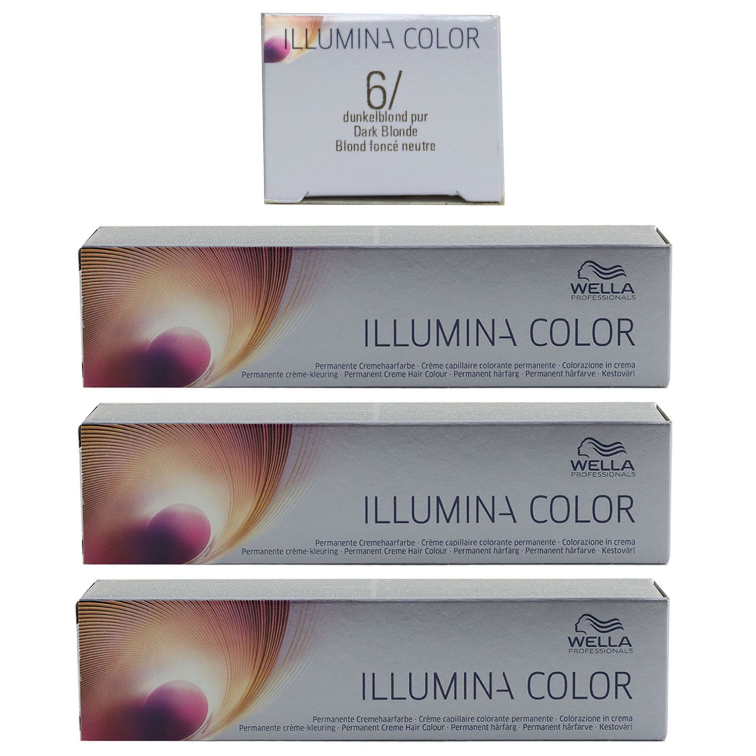 Wella Illumina 3 x 60 ml 6/ dunkelblond Set