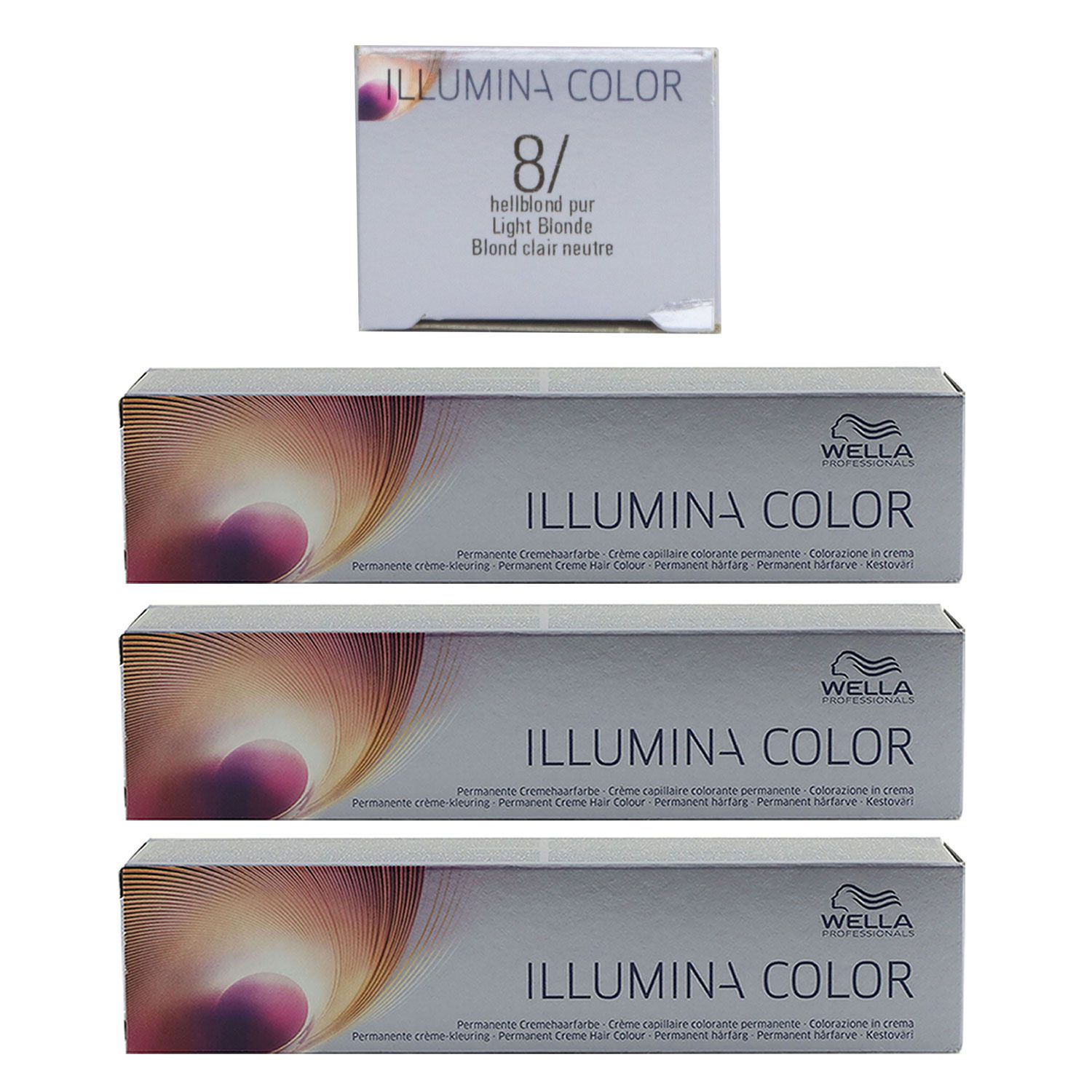 Wella Illumina 3 x 60 ml 8/ hellblond Set