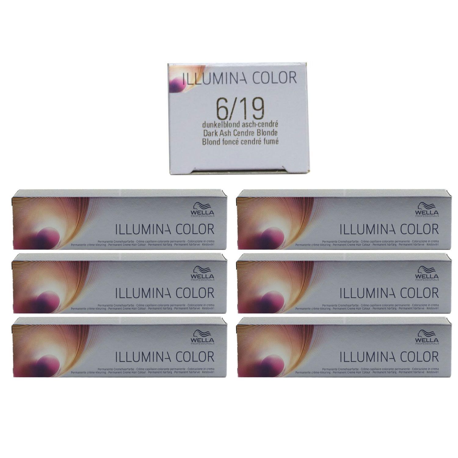 Wella Illumina Color 6 x 60 ml 6/19 Set bei Riemax